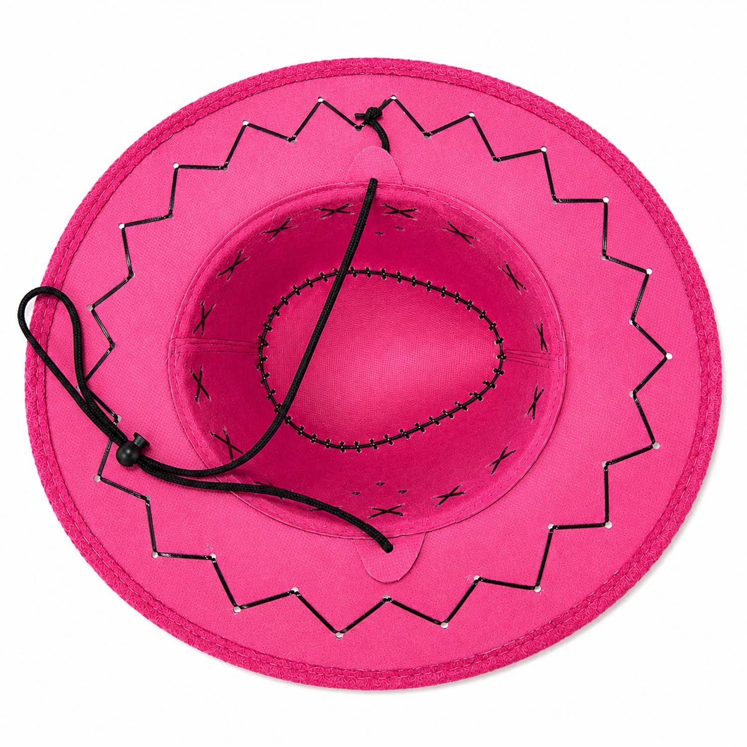 Funny Fashion Cowboy-Kostüm Kinder Cowboyhut im Wildlederlook mit Ziernähten