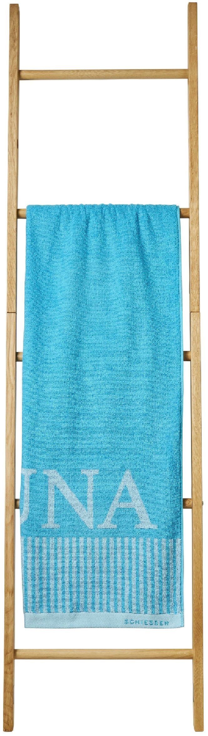 Schiesser Saunatuch Rom aus garngefärbtem, kuschelweichem Baumwollfrottier, günstig online kaufen