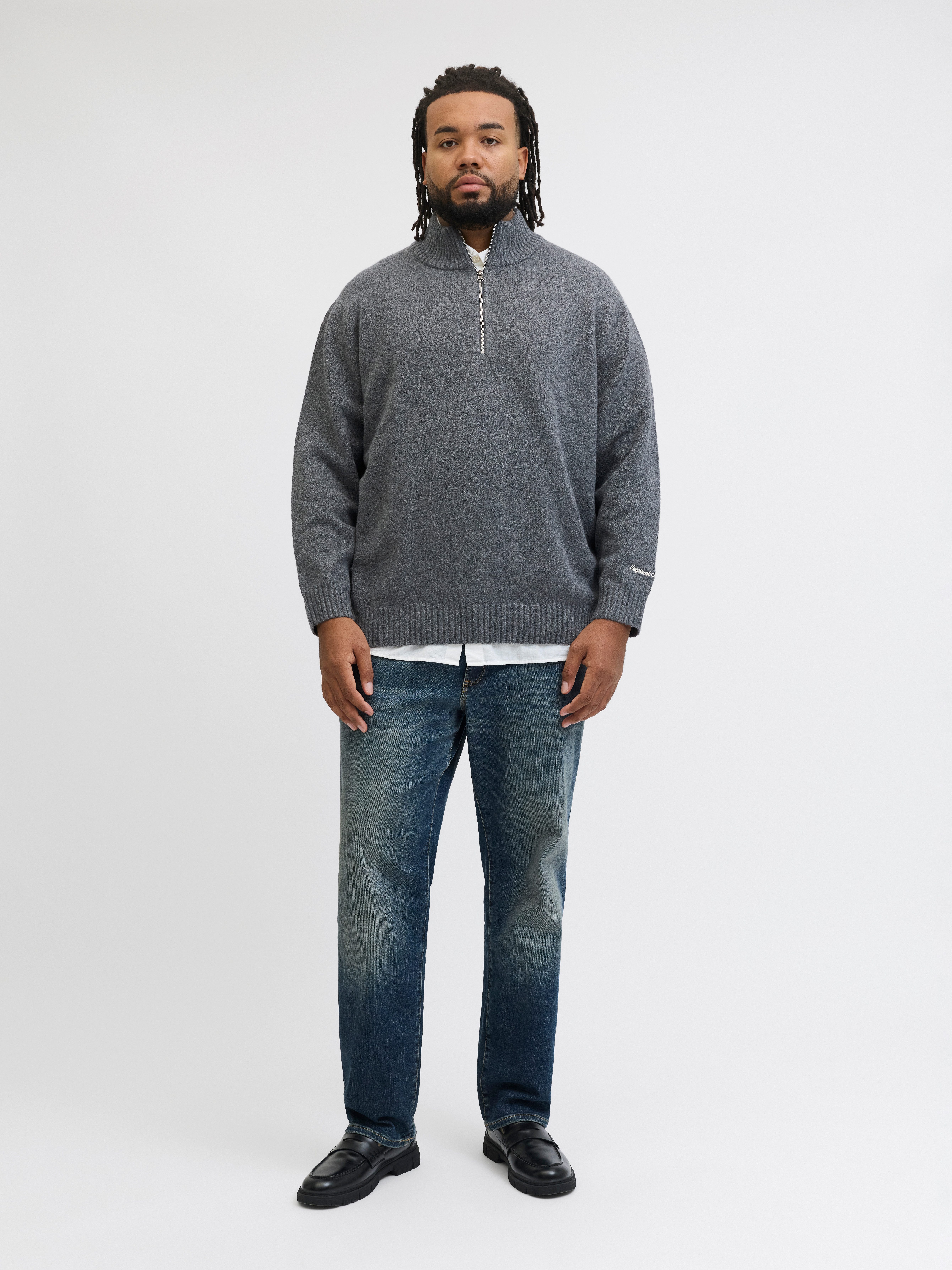 Jack & Jones PlusSize Troyer JORNORREBRO KNIT HALF ZIP PLS – Bild 4 von 5