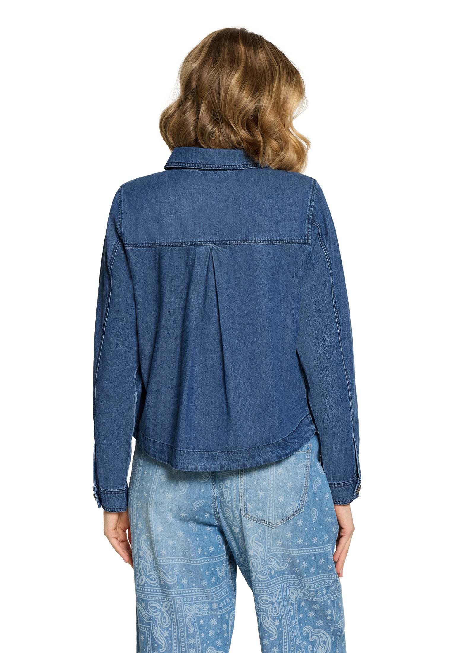 Cartoon Jackenblazer Damen mit aufgesetzten Taschen