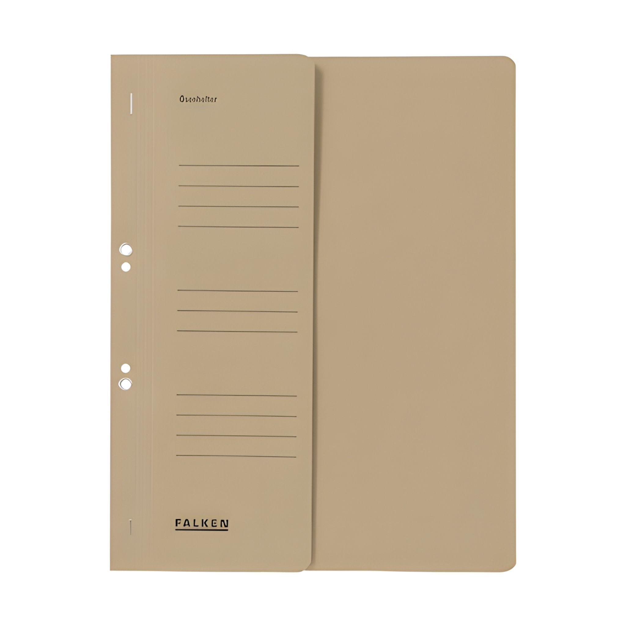 Falken Hefter Falken Falken Ösenhefter - A4 1/2 Vorderdeckel kfm. Heftung, grau