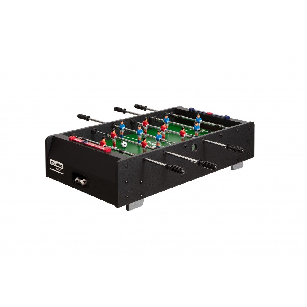 Tischfußballspiel Bandito MINI-KICKER - Tischauflage schwarz