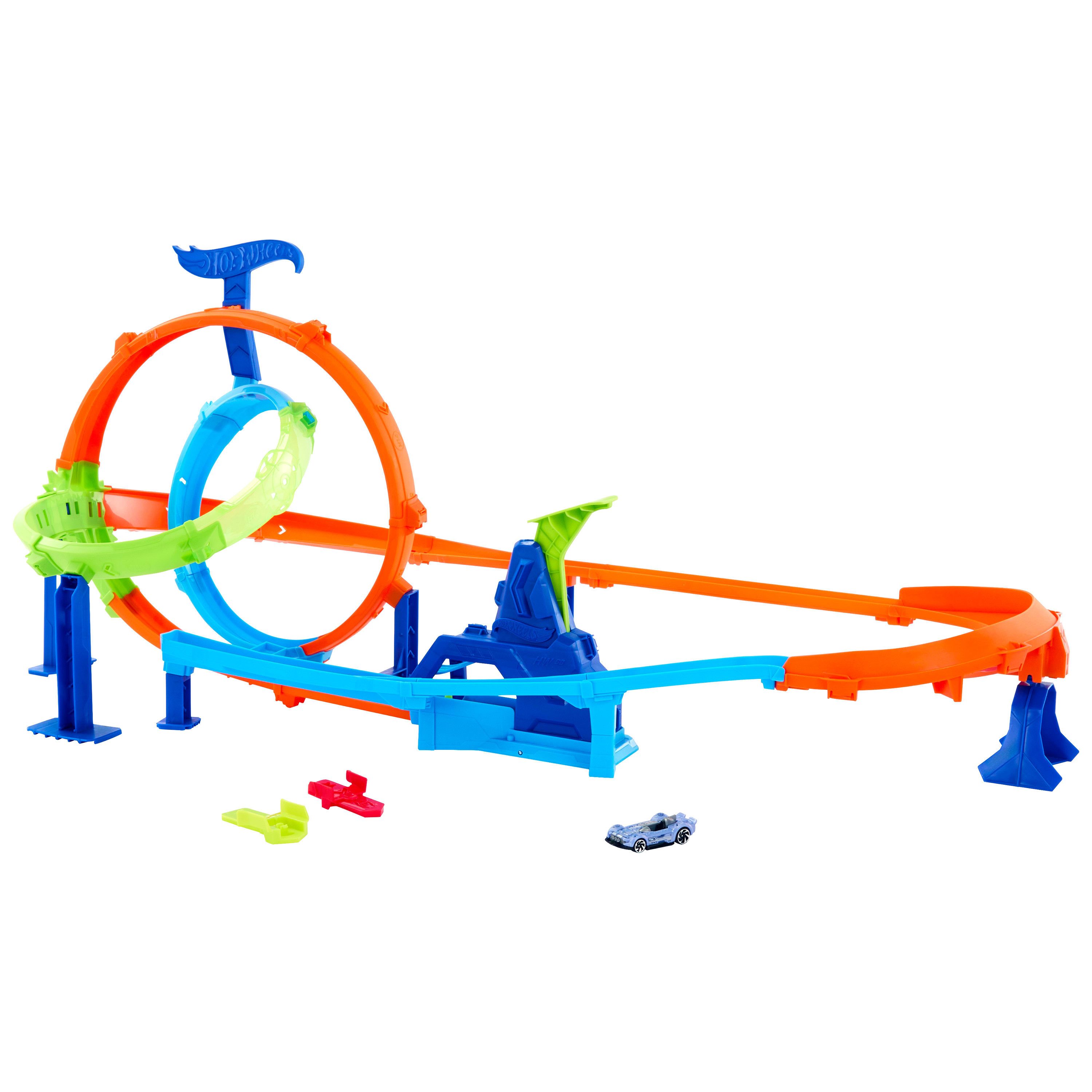 Hot Wheels Autorennbahn Hot Wheels Stunt Tracks Turbo Looping Set