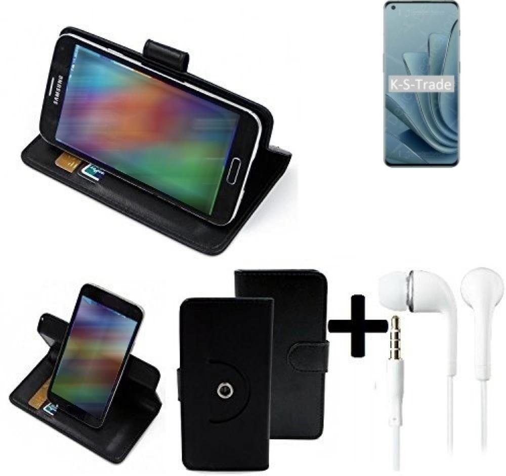 K-S-Trade Handyhülle für OnePlus 10 Pro, Handy Hülle Schutz Hülle + Kopfhörer Handyhülle Flipcase