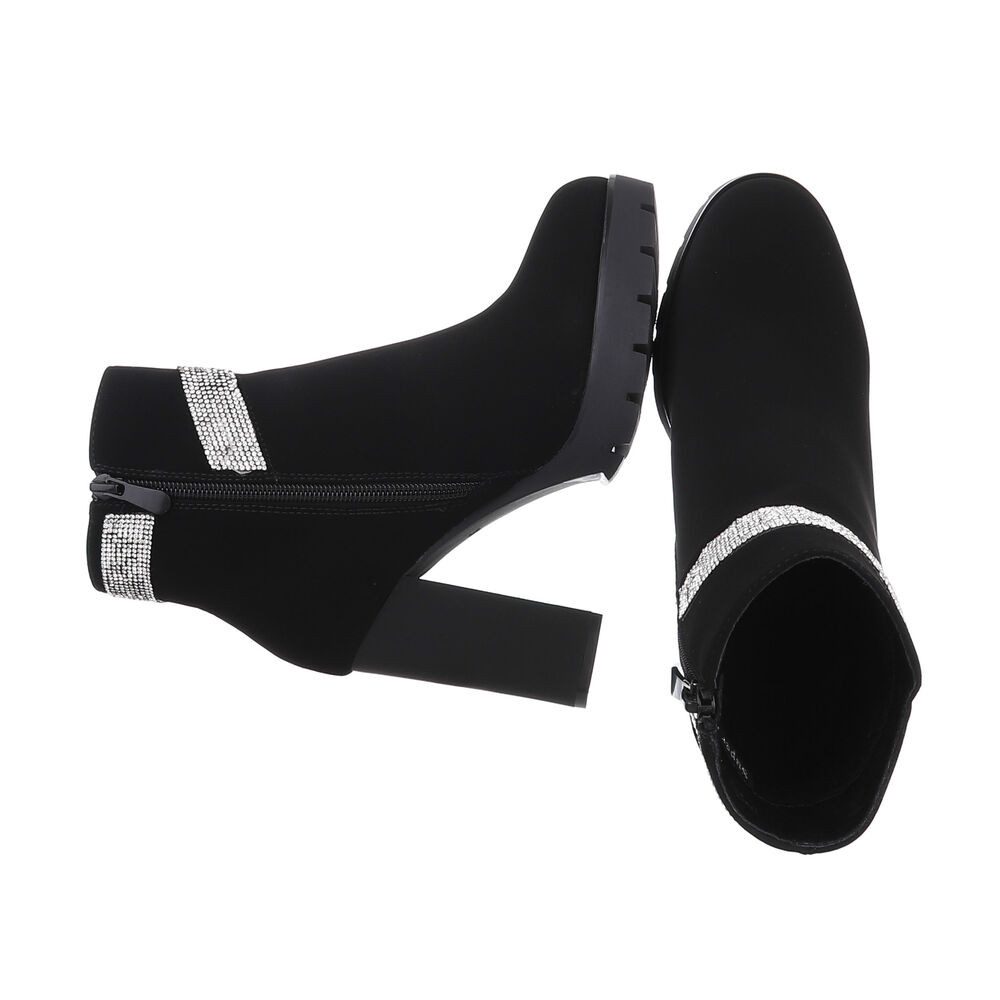 Ital-Design Damen Freizeit High-Heel-Stiefelette (87108951) Blockabsatz günstig online kaufen