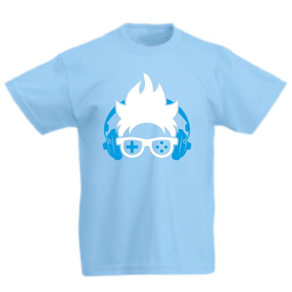 G-graphics T-Shirt Gamer Head Kinder T-Shirt, mit Print / Aufdruck