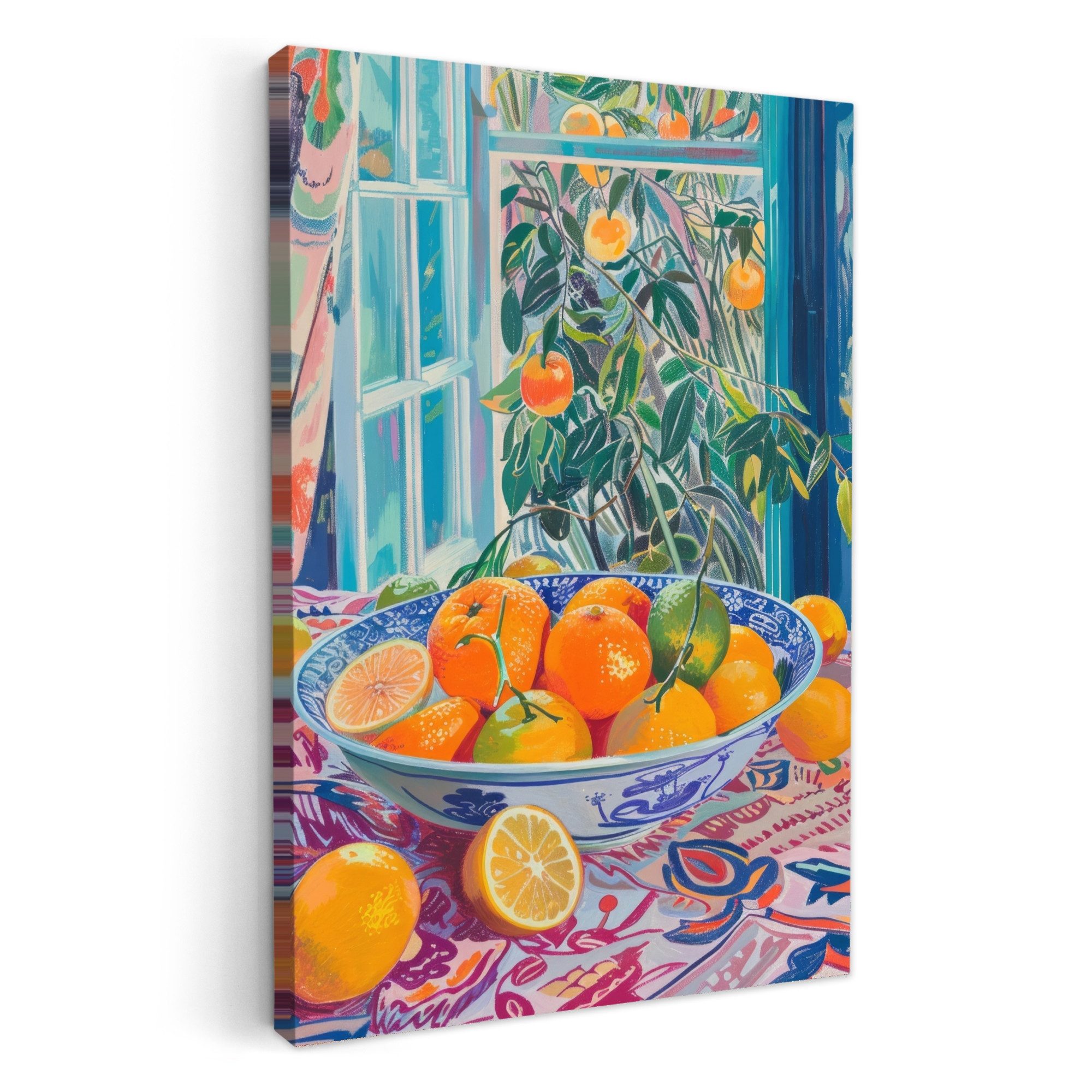 OneMillionCanvasses® Leinwandbild Stilleben - Farbenfroh - Obst - Sommer, F günstig online kaufen