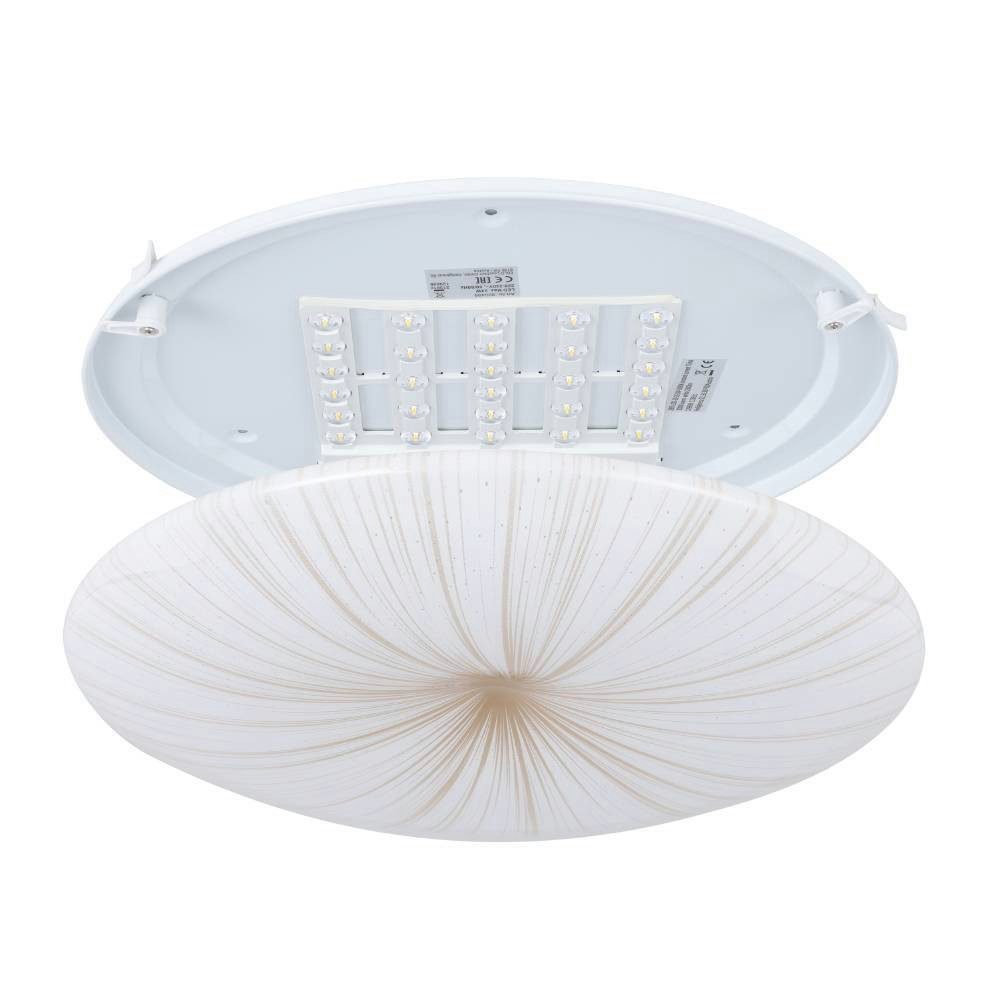 EGLO Deckenleuchte NIEVES 1, LED fest integriert, Warmweiß, Wohnzimmerlampe, Schlafzimmer, Küche, Flur, zeitloses Design