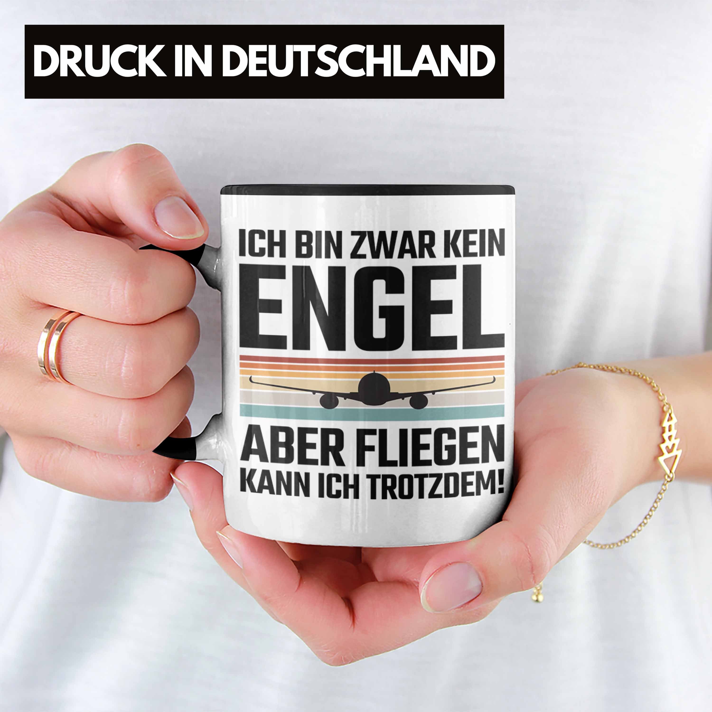 Trendation Tasse Trendation - Pilot Geschenk Tasse Flugzeug Fliegen Geschenkidee Pilote – Bild 2 von 5