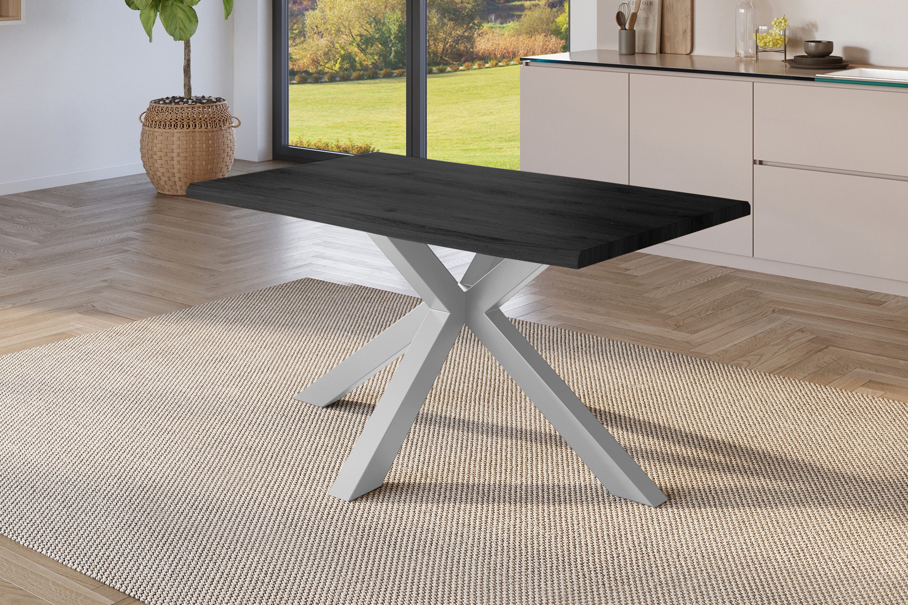 SAM® Esstisch Joel, Holz Grau-Optik, verschiedene günstig online kaufen