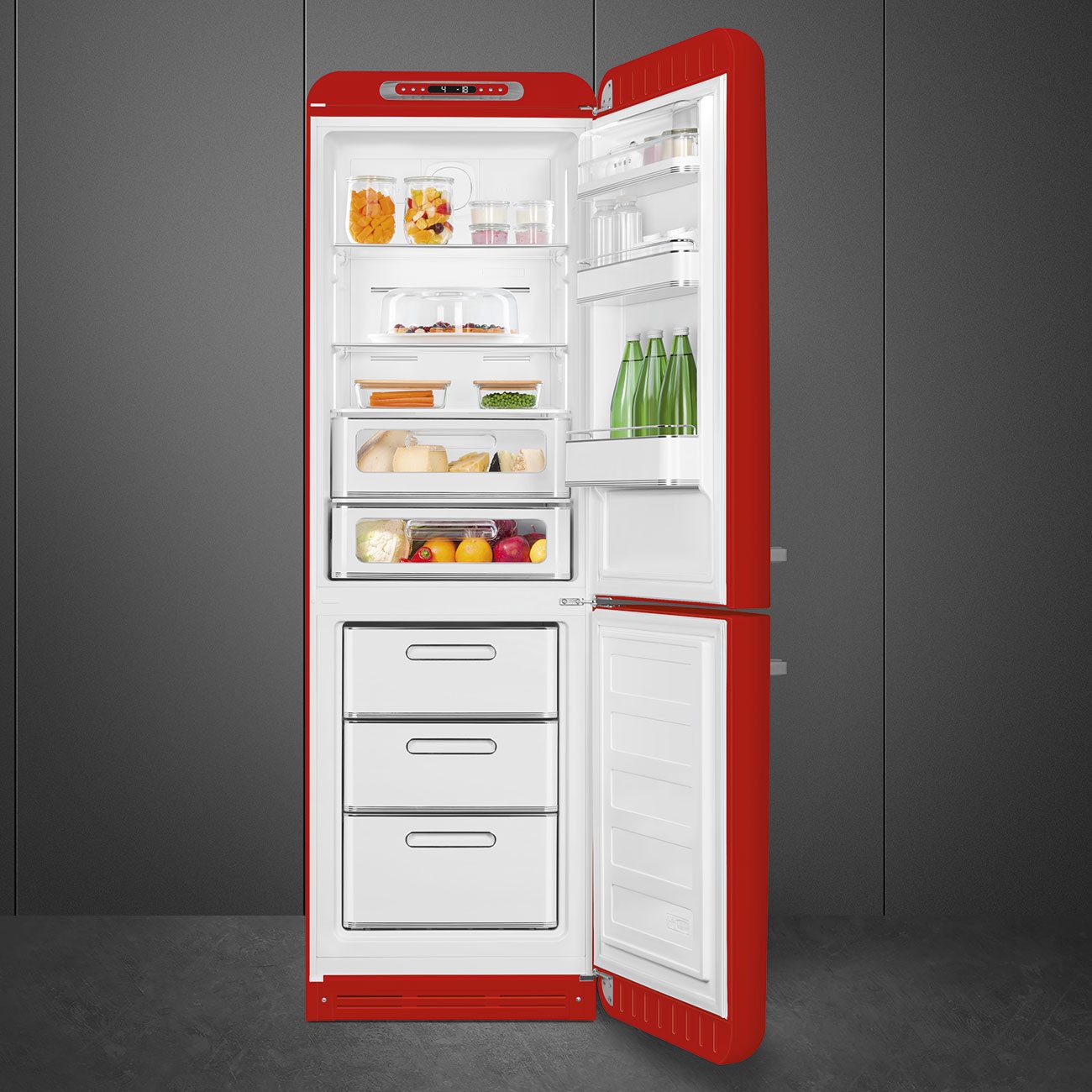Smeg Kühl-/Gefrierkombination FAB32RRD6, 1968.0 cm hoch, 601.0 cm breit, Retro Design