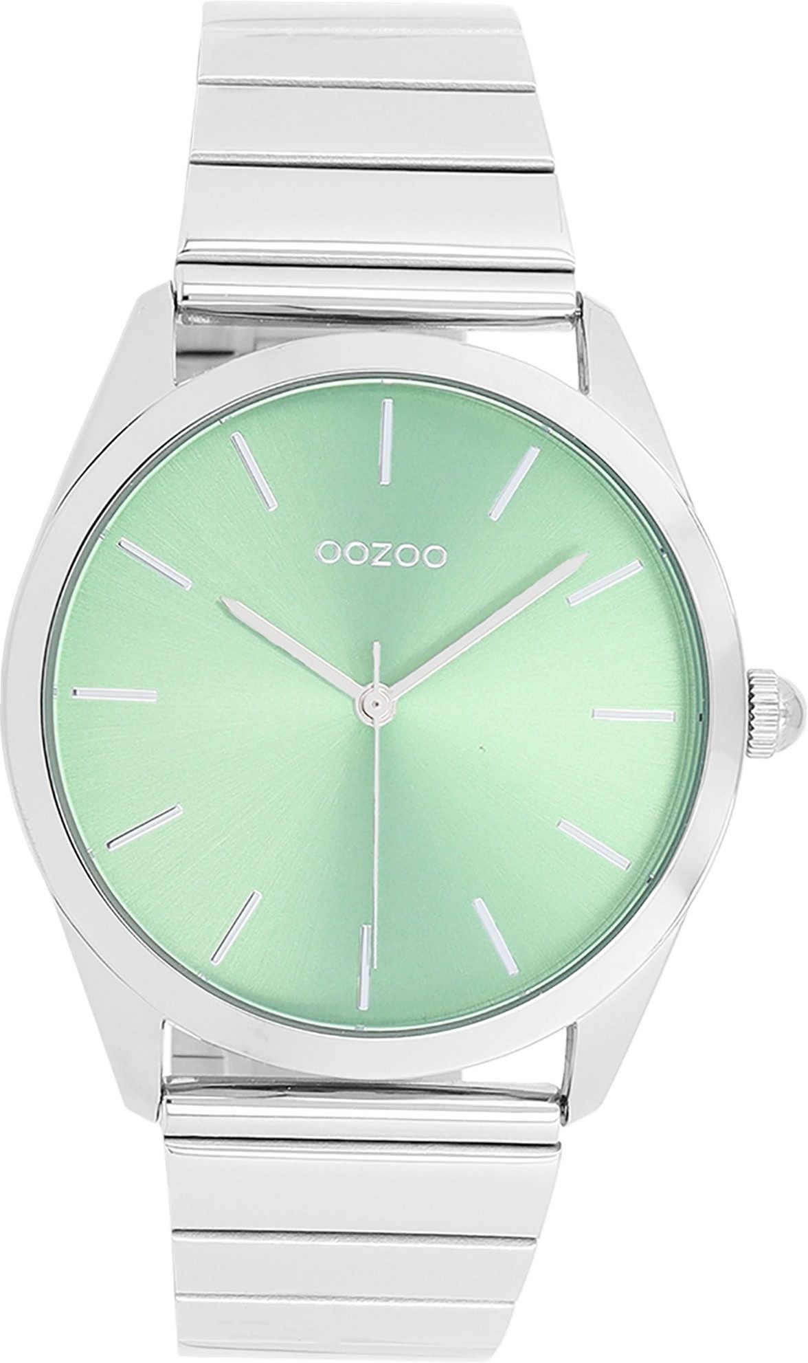 OOZOO Quarzuhr Oozoo Unisex Armbanduhr Timepieces Analog, (Analoguhr), Damen, Herrenuhr rund, groß (ca. 40mm) Metallarmband, Casual-Style