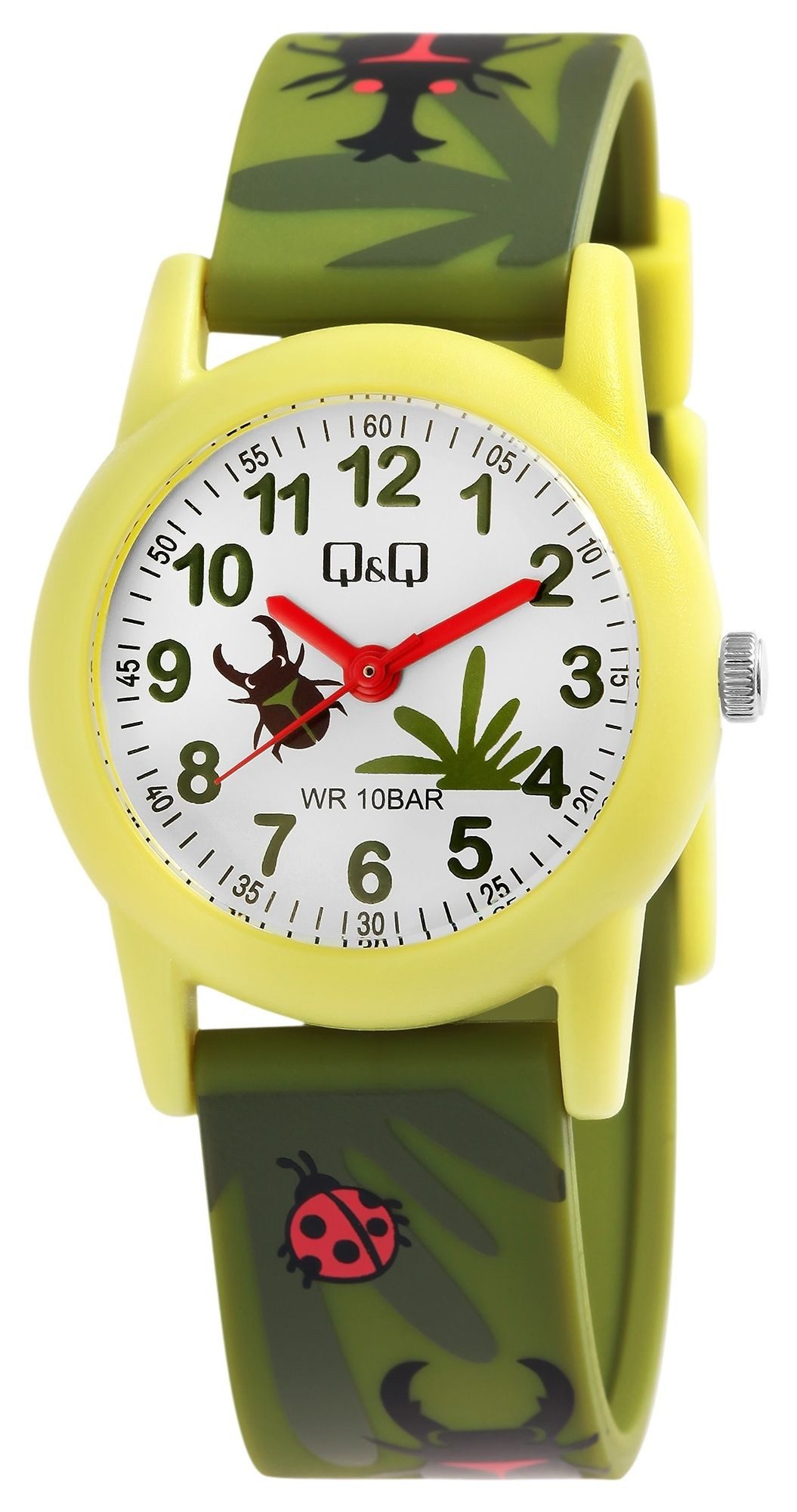 Quarzuhr Resin, Schmetterling/ Blumen, 10 Bar, Einschulung, D: 30 mm