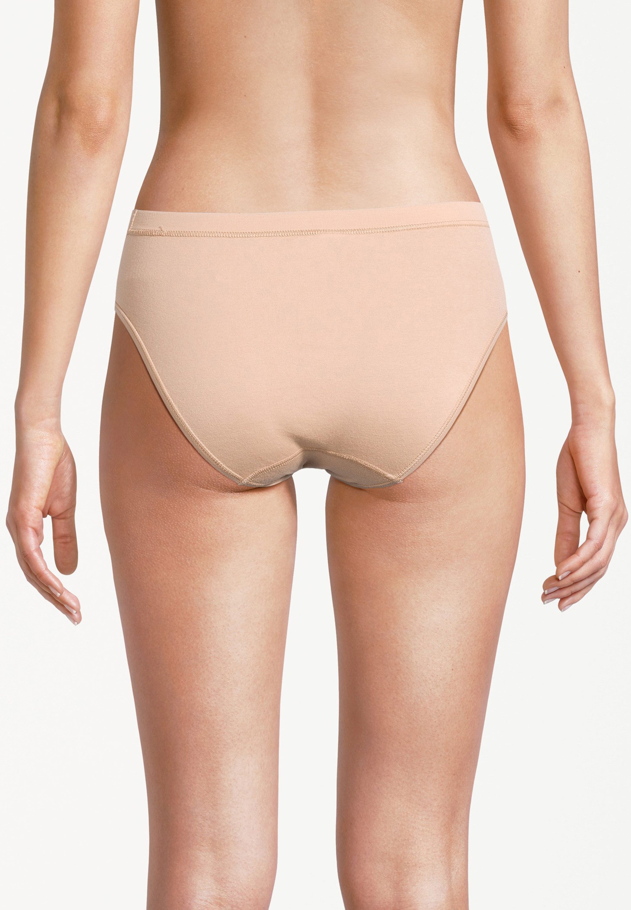 conta Midislip 6er Pack Feinripp (Spar-Set, 6-St) Midi Slip - Baumwolle - Atmungsaktiv - Weiche Feinripp-Qualität