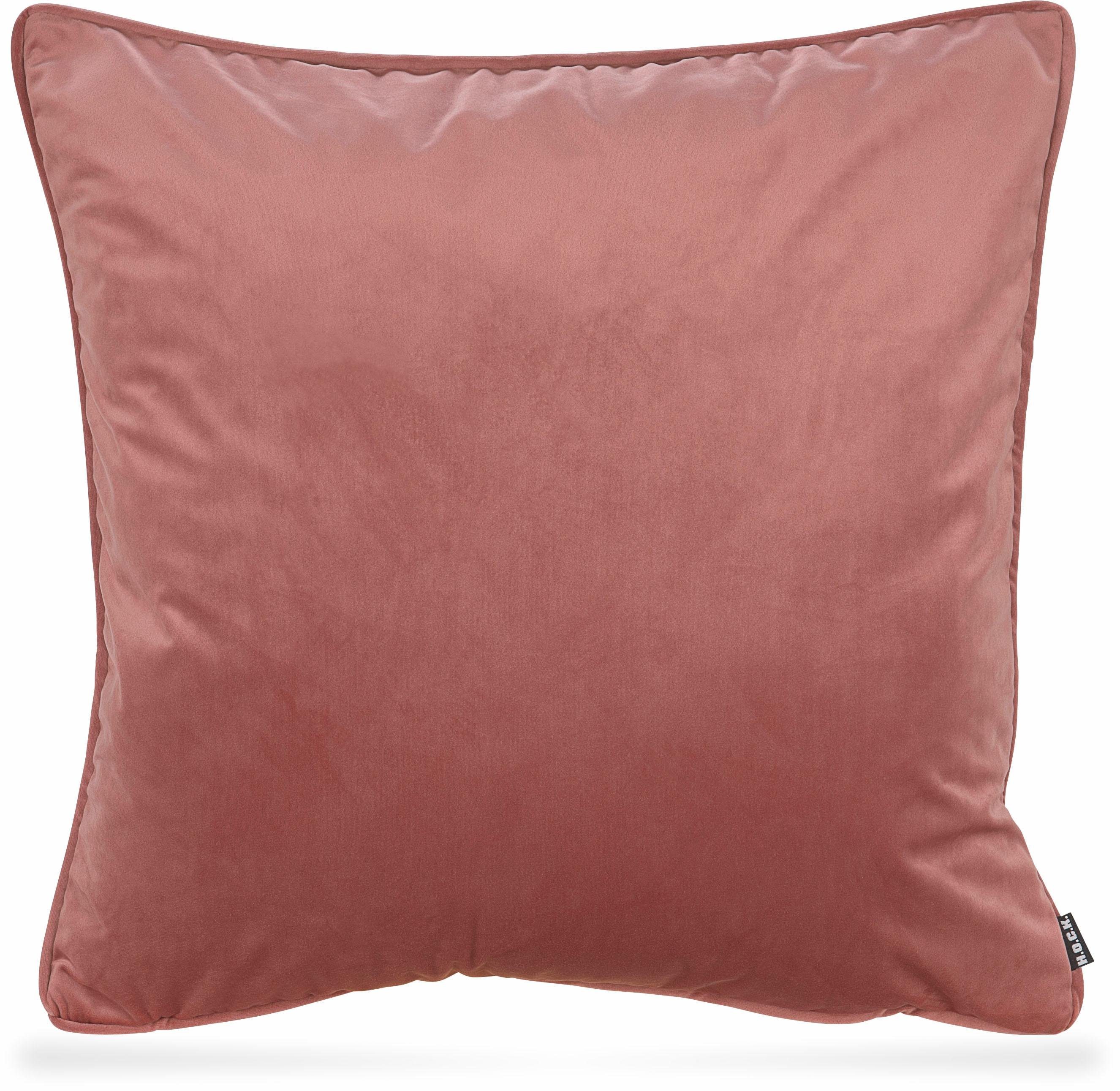H.O.C.K. Dekokissen Nobile Samt, Kissenhülle mit Füllung, 1 Stück günstig online kaufen