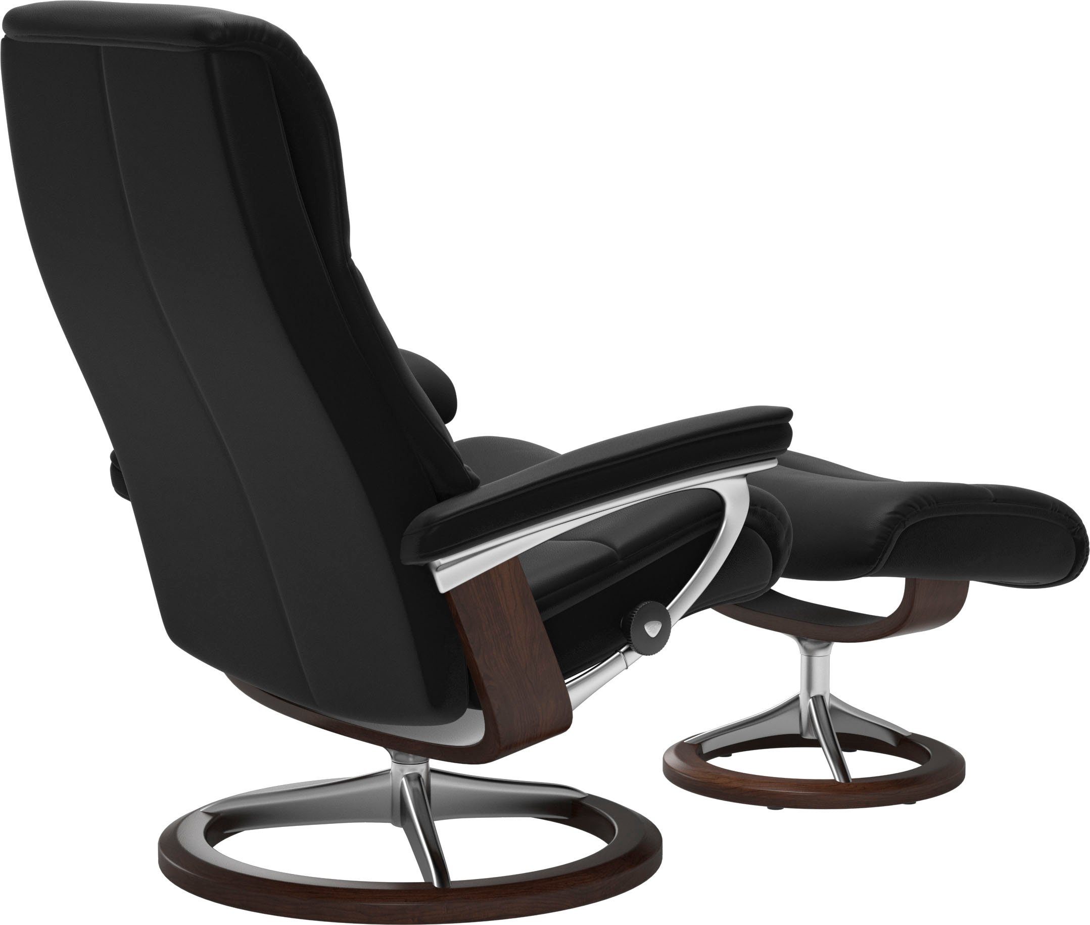 Braun Base, View, Signature Stressless® S,Gestell Relaxsessel Größe mit