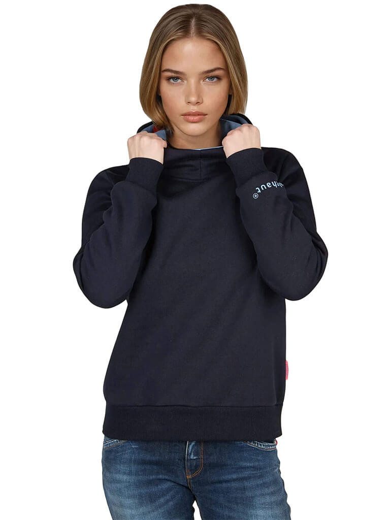 salzhaut Kapuzenpullover Damen Hoodie Talken Unifarben günstig online kaufen