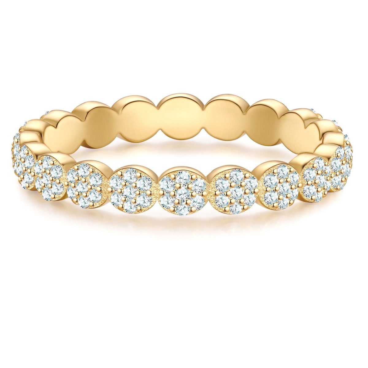 Silberring gelbgold