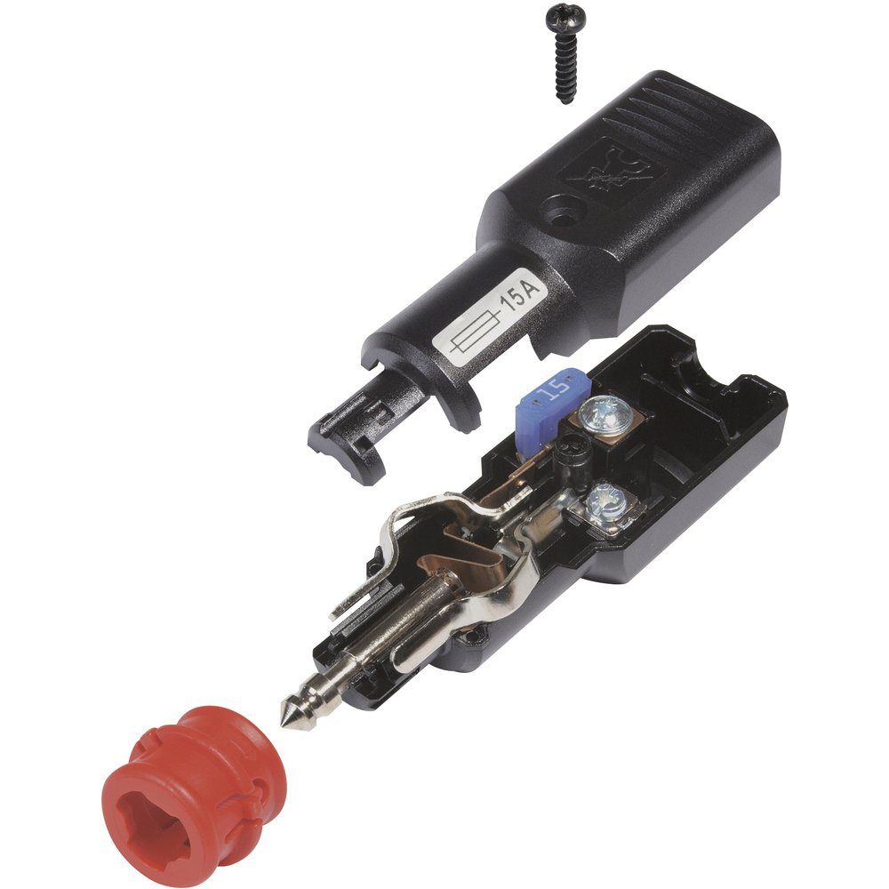 ProCar Kfz-Relais ProCar Universalstecker NG 15A mit zwangsgeführter Zugentlastung, mit