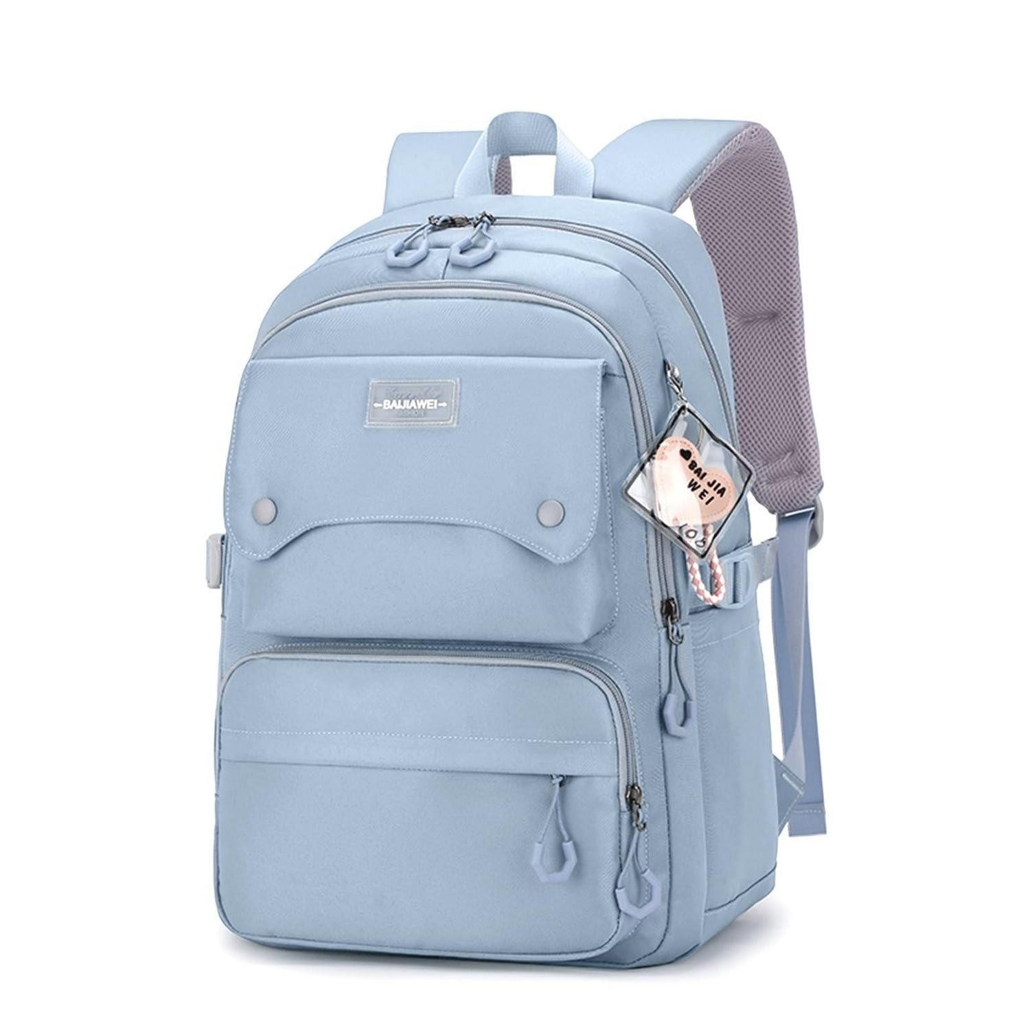 LuxusKollektion Schulrucksack Schulrucksack 15,6 Zoll Laptop Blau-b