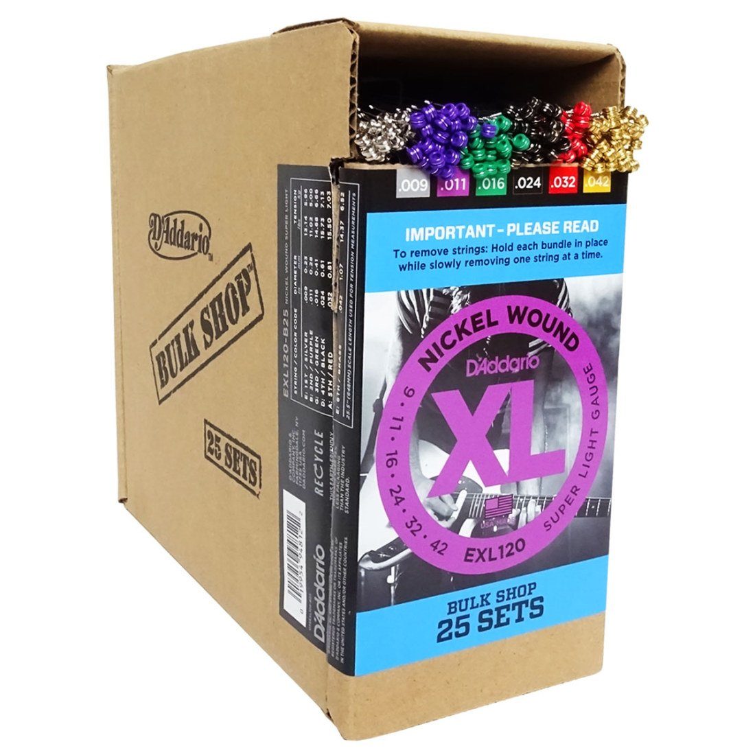 Saiten Daddario EXL120-B25 Saiten für E-Gitarre Super Light 009-042 25 SETS