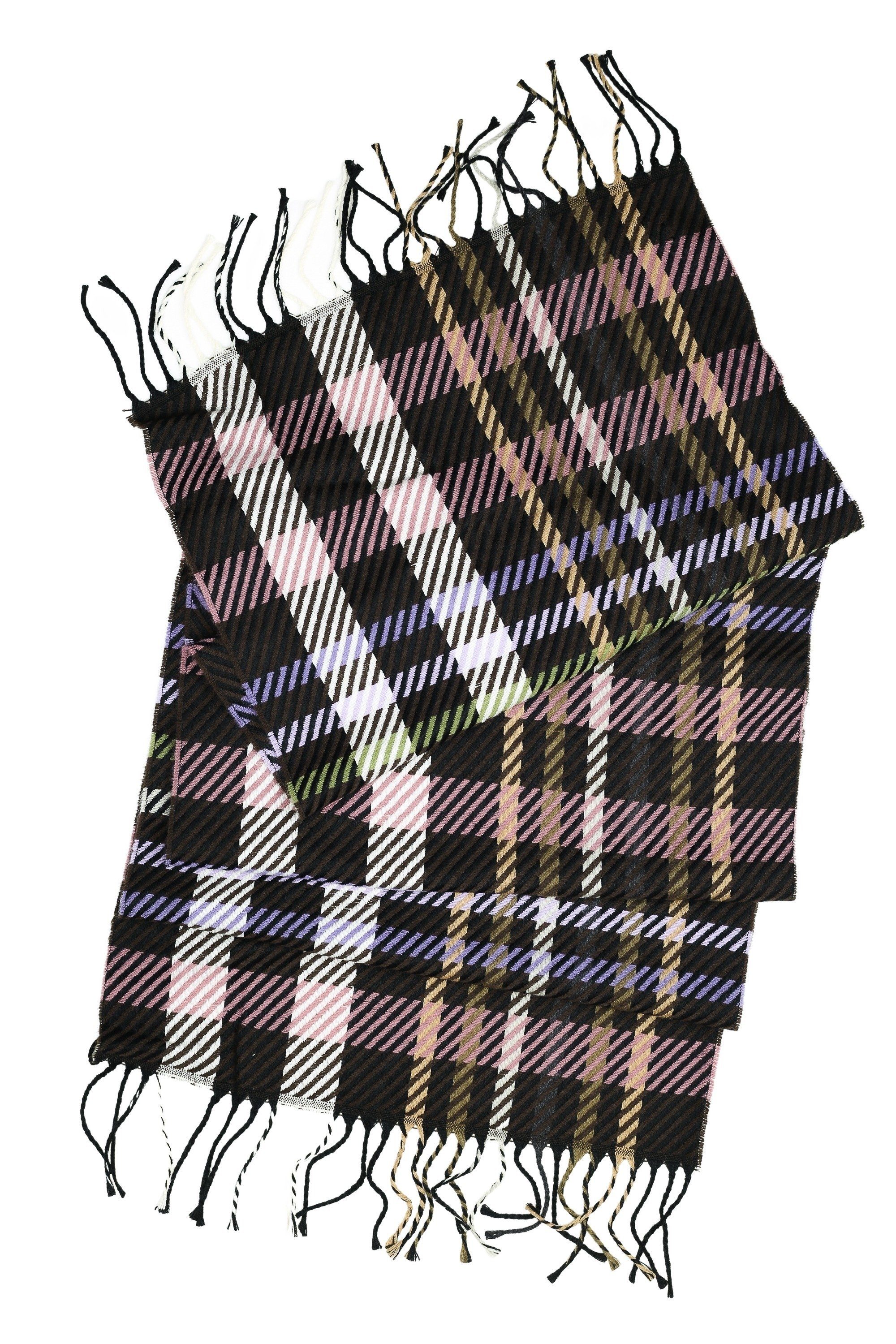 COLLEZIONE ALESSANDRO Wollschal Strisce, (1-St), luxuriöse Wärme, Made in Italy