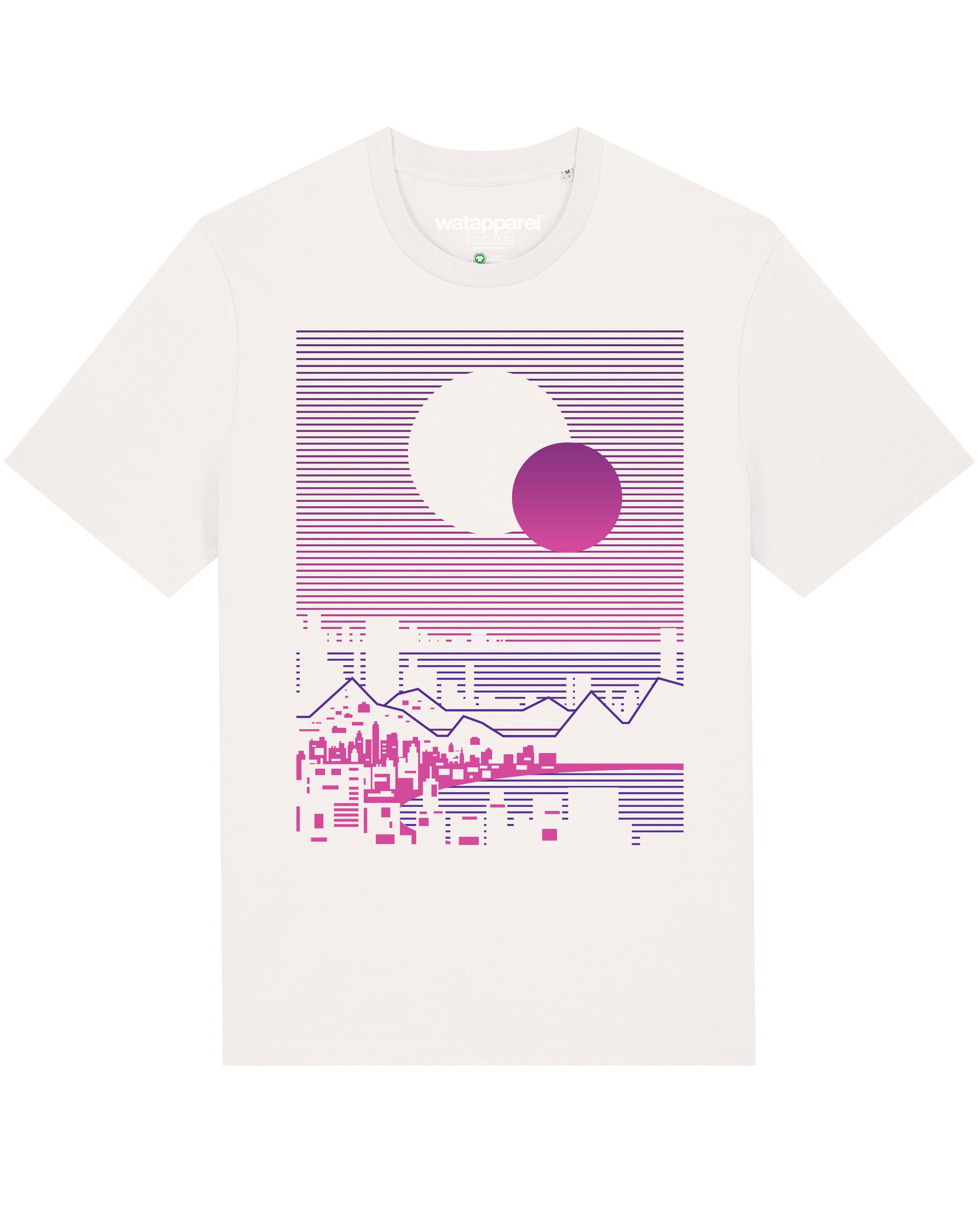 wat? Apparel Print-Shirt Sun and Moon Skyline (1-tlg)