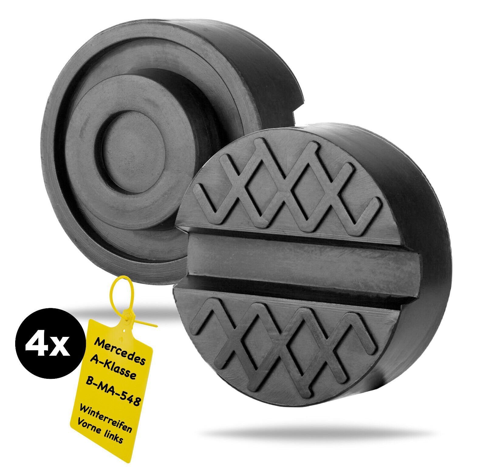toolmate® Wagenheber 2x Wagenheber Gummiauflage stabil & universal Gummiblock Winterreifen, Set, 2-tlg., 2er Set, universal einsetzbar