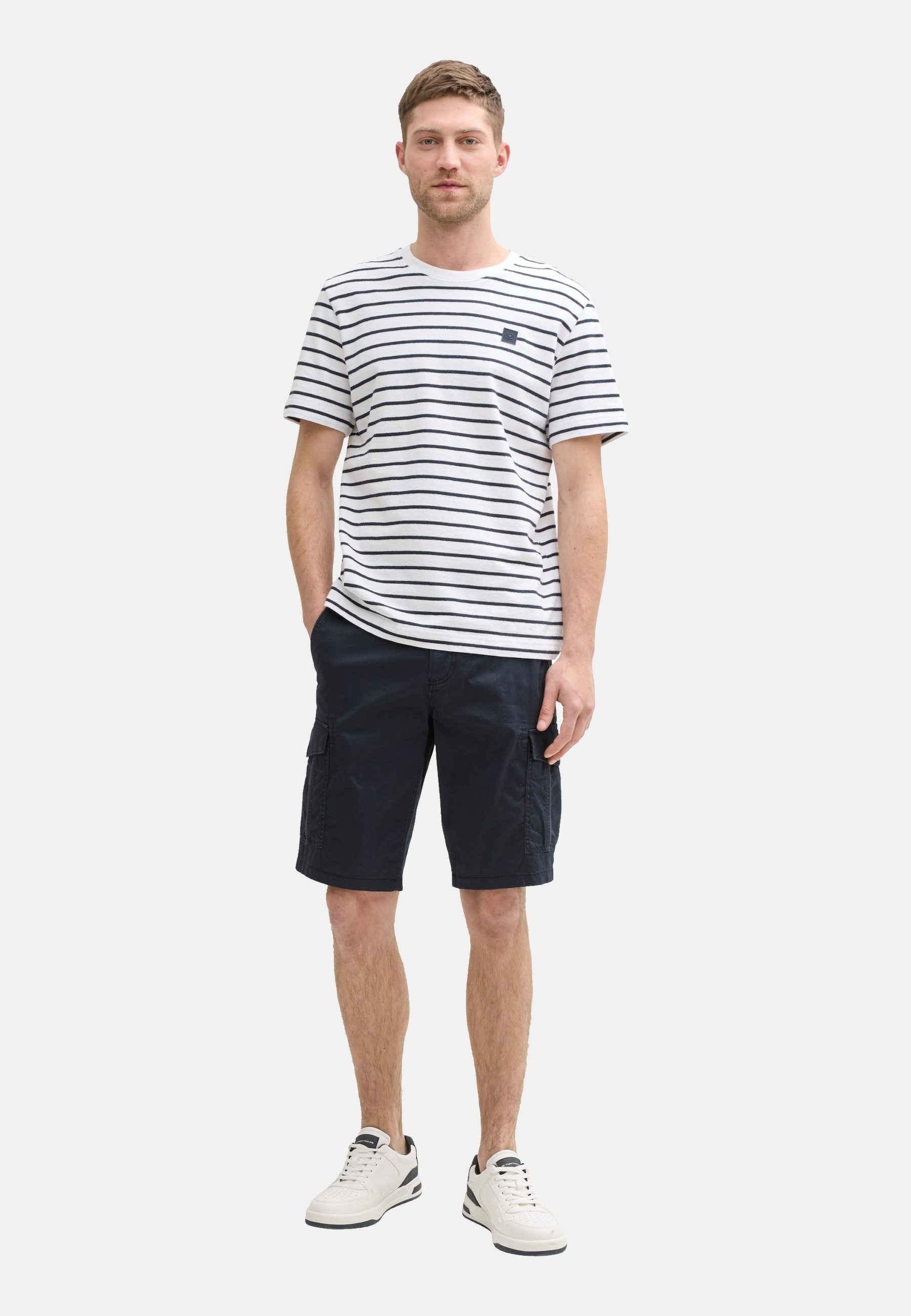 TOM TAILOR Cargoshorts Cargoshorts kurze Hose mit vielen Taschen (1-tlg)