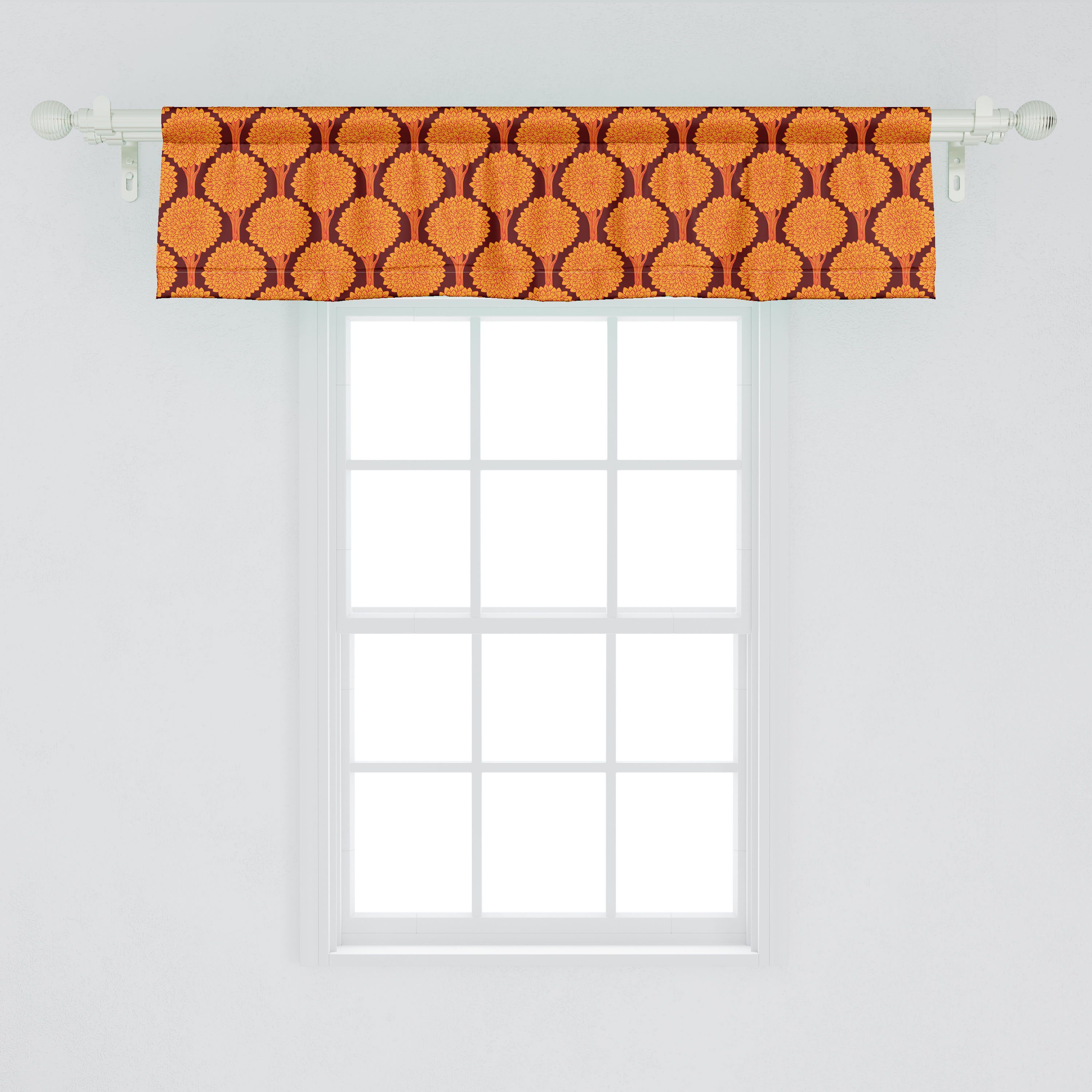 Dekor Scheibengardine Microfaser, Abstrakt Abakuhaus, mit Moderne Baum Küche Stangentasche, Schlafzimmer Volant Wald Vorhang für Kunst