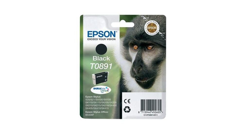 Epson Epson T0891 Druckerpatrone schwarz Blister Tintenpatrone