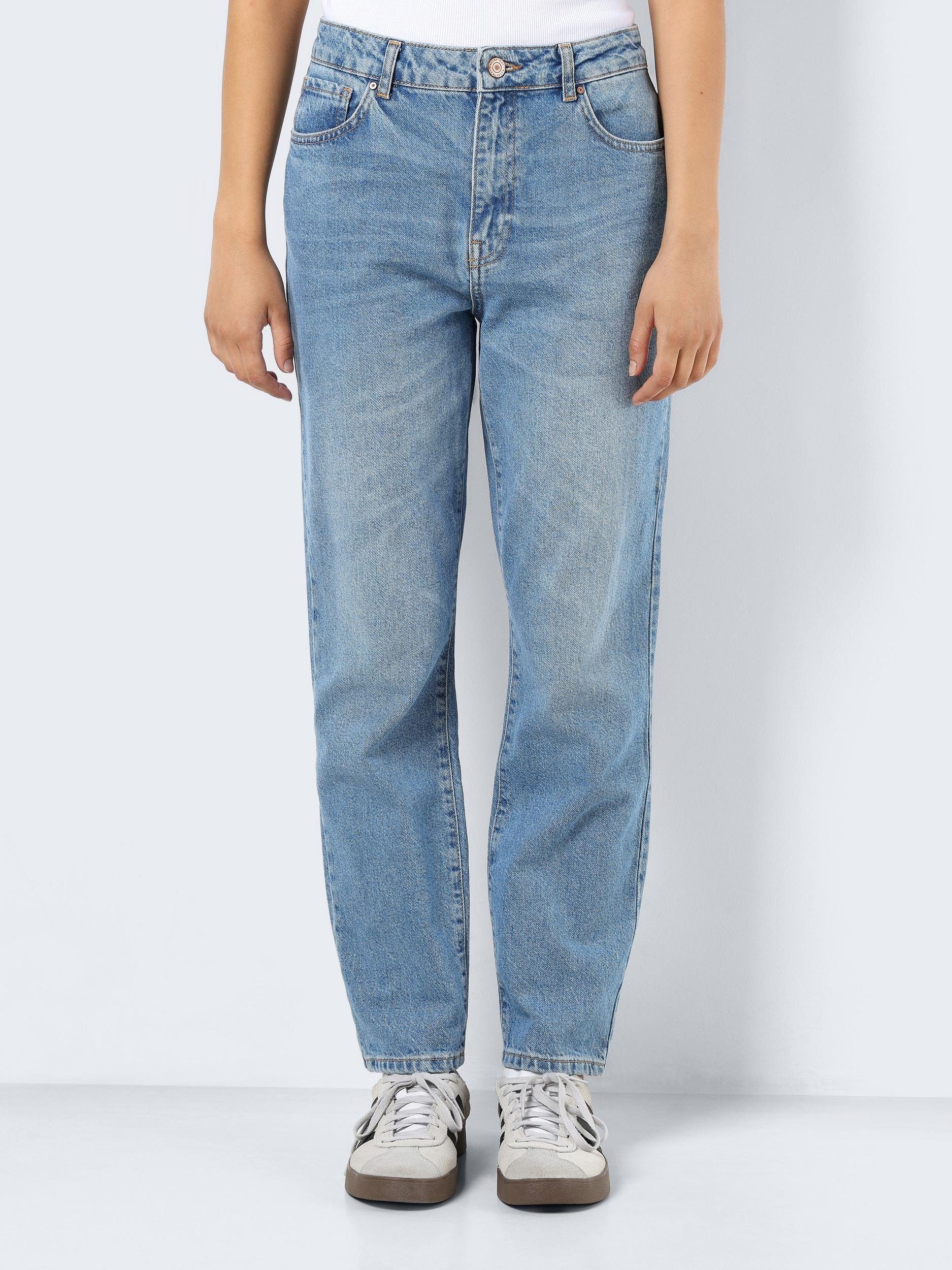 Noisy may Jerseyhose NMISABEL HW MOM JEANS LB NOOS