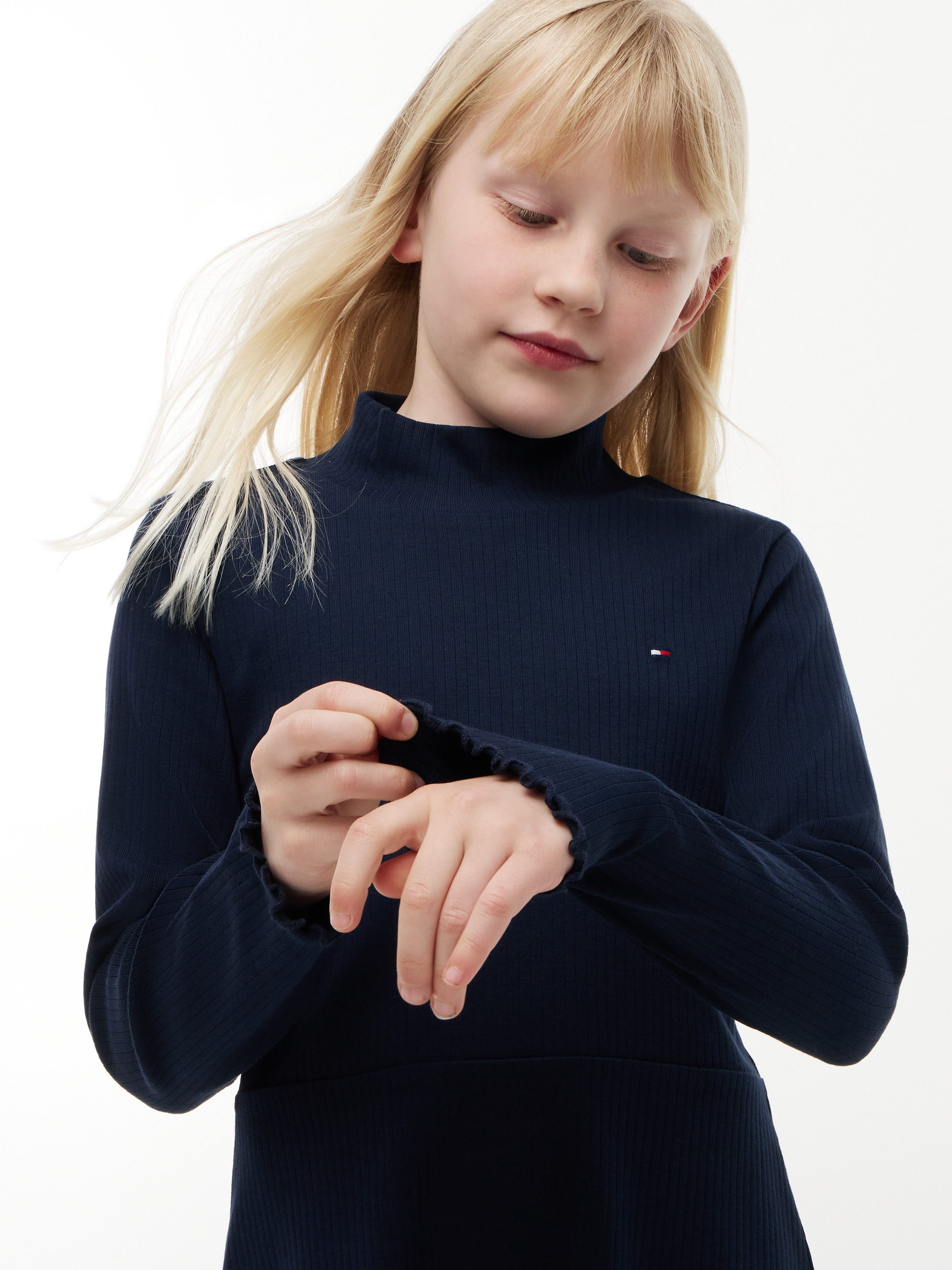Tommy Hilfiger Skaterkleid Stehkragen, Regular Fit, Kinder bis 16 Jahre
