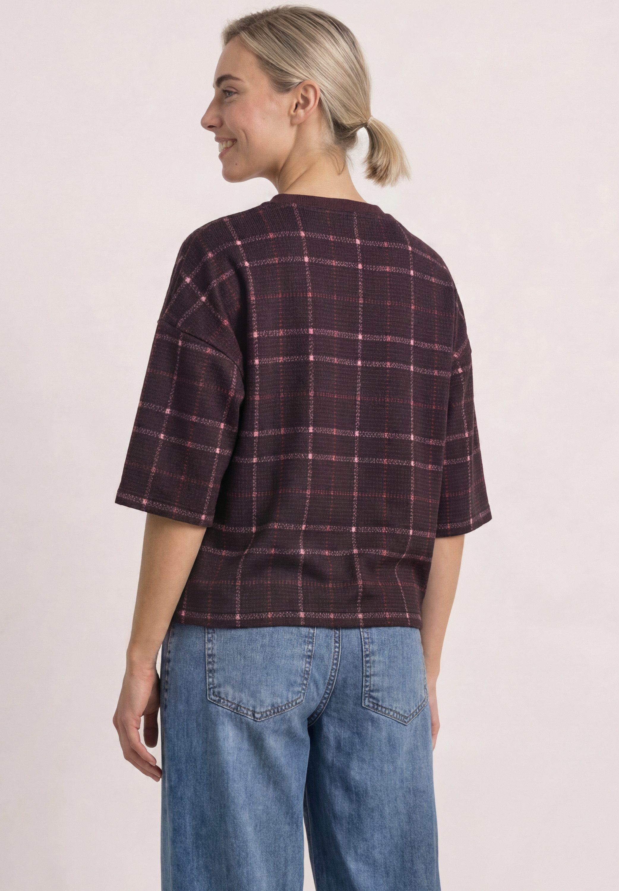 STREET ONE Sweatshirt mit Karomuster