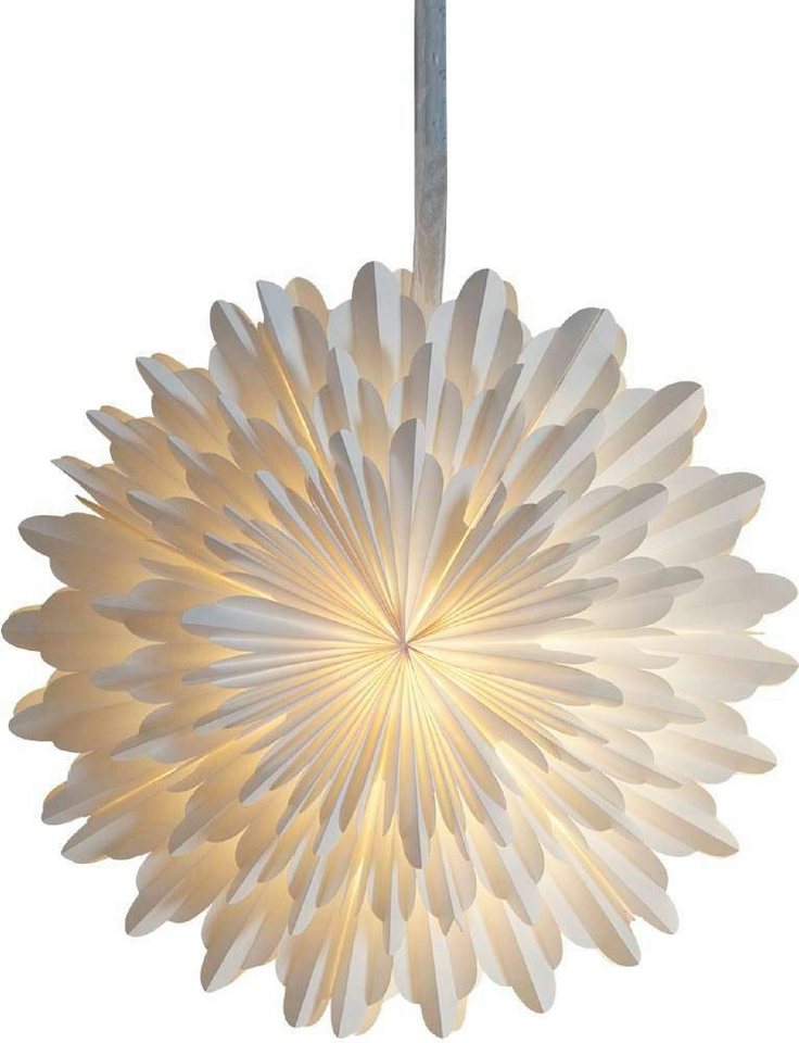 EGLO Dekostern Weihnachtsstern, SNOW, Weihnachtsdeko, braun / L50 x H50