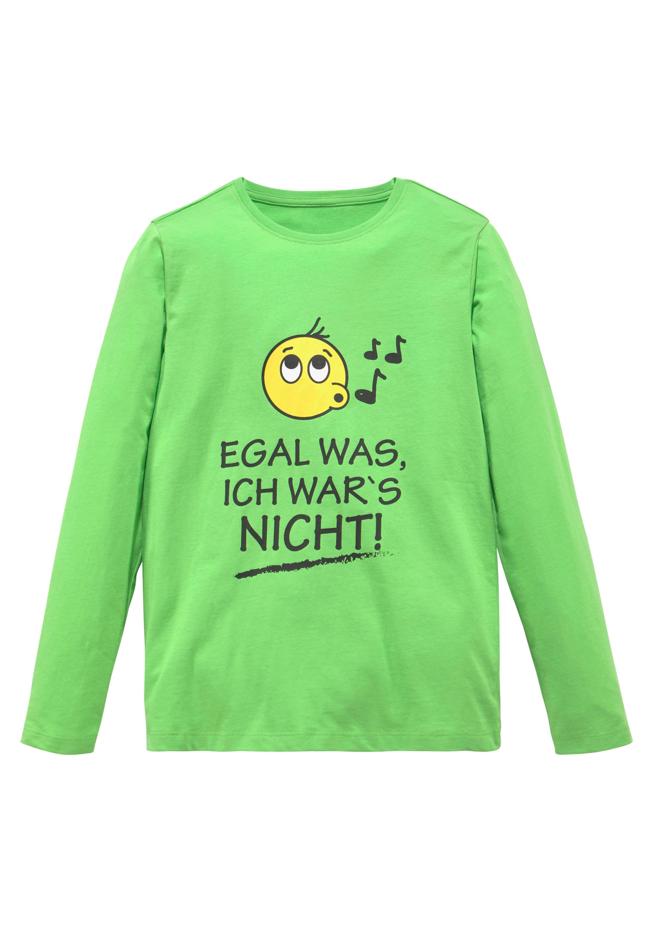 Langarmshirt EGAL WAS, ICH WAR'S NICHT!
