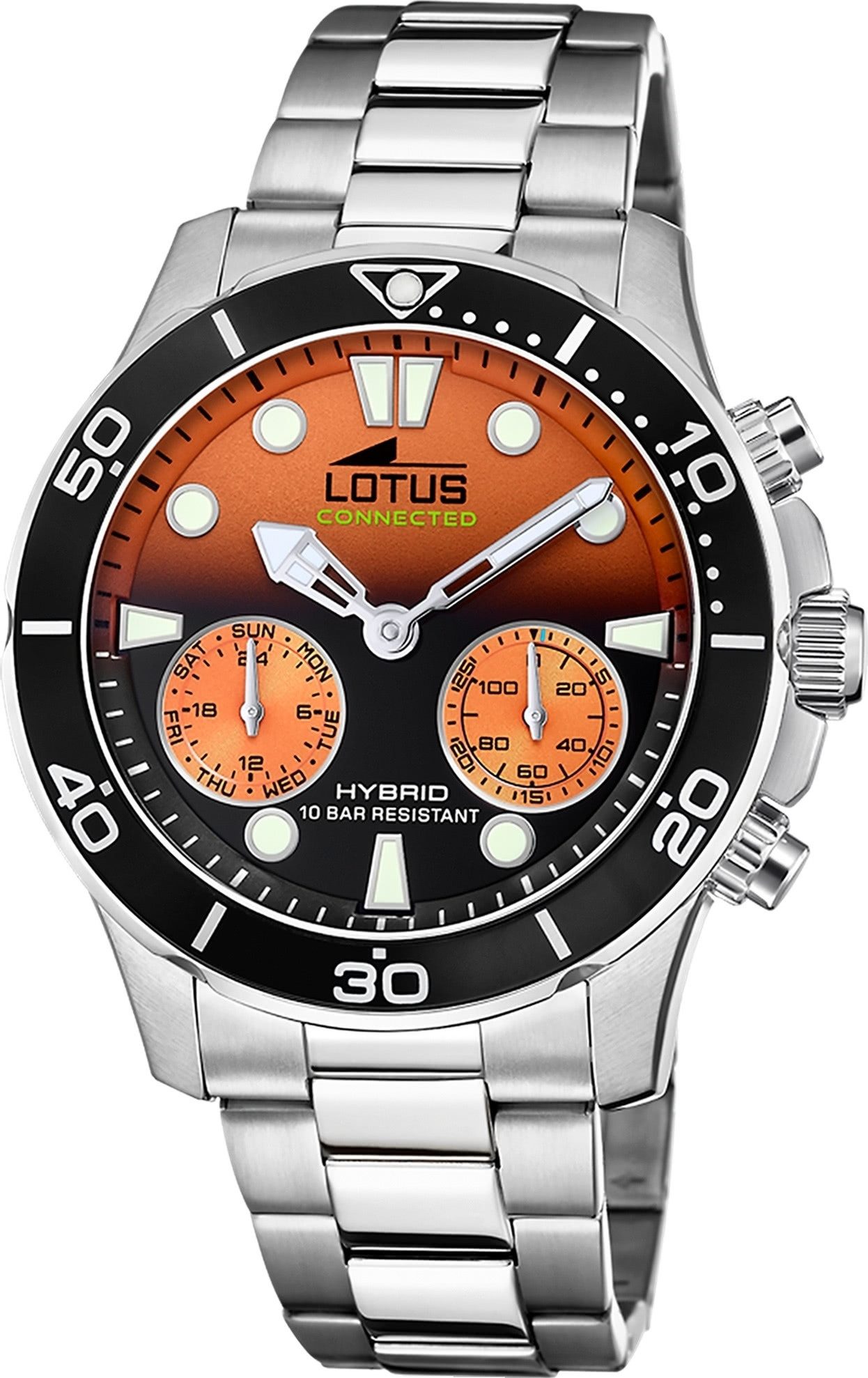 Chronograph Lotus Herrenuhr Edelstahl silber Lotus
