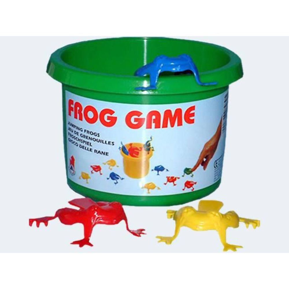 Androni Hüpfspielzeug Frog Game, Frosch Hüpfspiel 12 cm