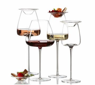 ZIEHER Rotweinglas Vision Intense Weingläser + Deckel 640 ml 2er Set, Glas