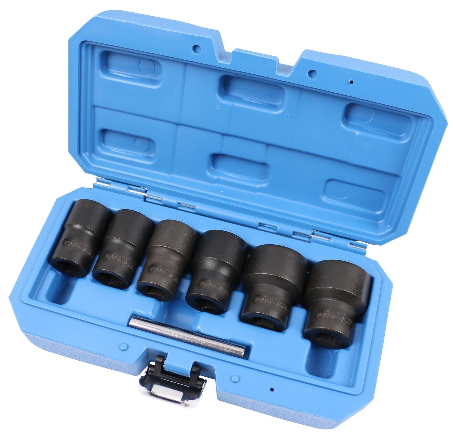 Brilliant Tools Stecknuss 1/2" Spiral-Profil-Stecknuss-Satz, 7-tlg, 21 - 32mm