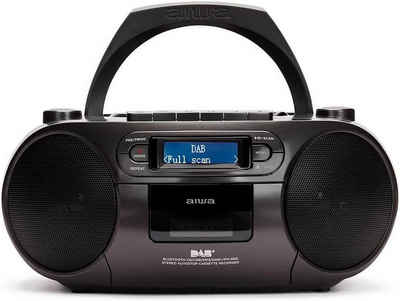 Aiwa »BBTC-660DAB tragbarer Kassettenspieler CD, FM / DAB+ -Radio, MC, USB« CD-Radiorecorder (Digitalradio (DAB), 4,00 W)