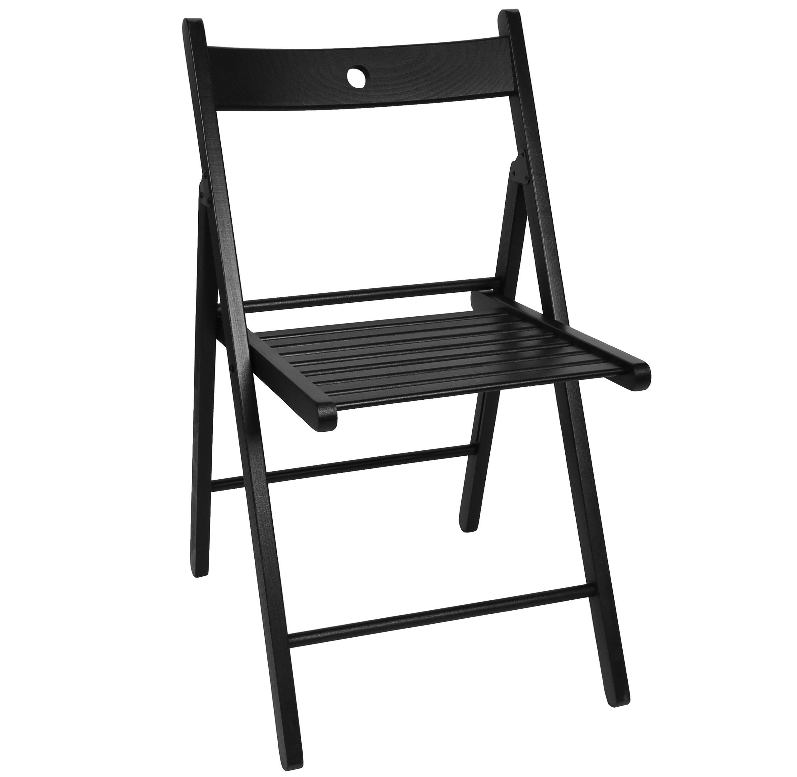 IKEA Faltstuhl TERJE Schwarzer zusammenklappbarer Stuhl IKEA
