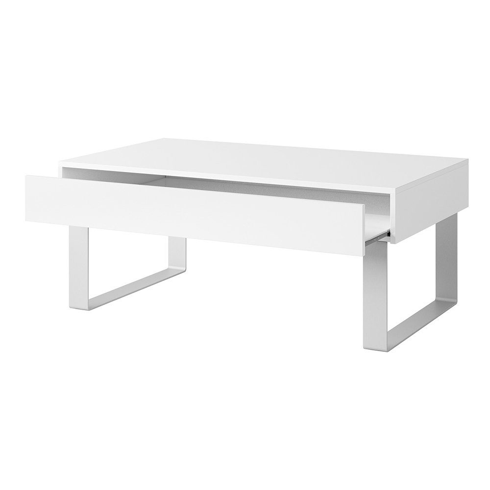Lomadox Couchtisch CAIRNS-132, in weiß Hochglanz, Modern, grifflos günstig online kaufen