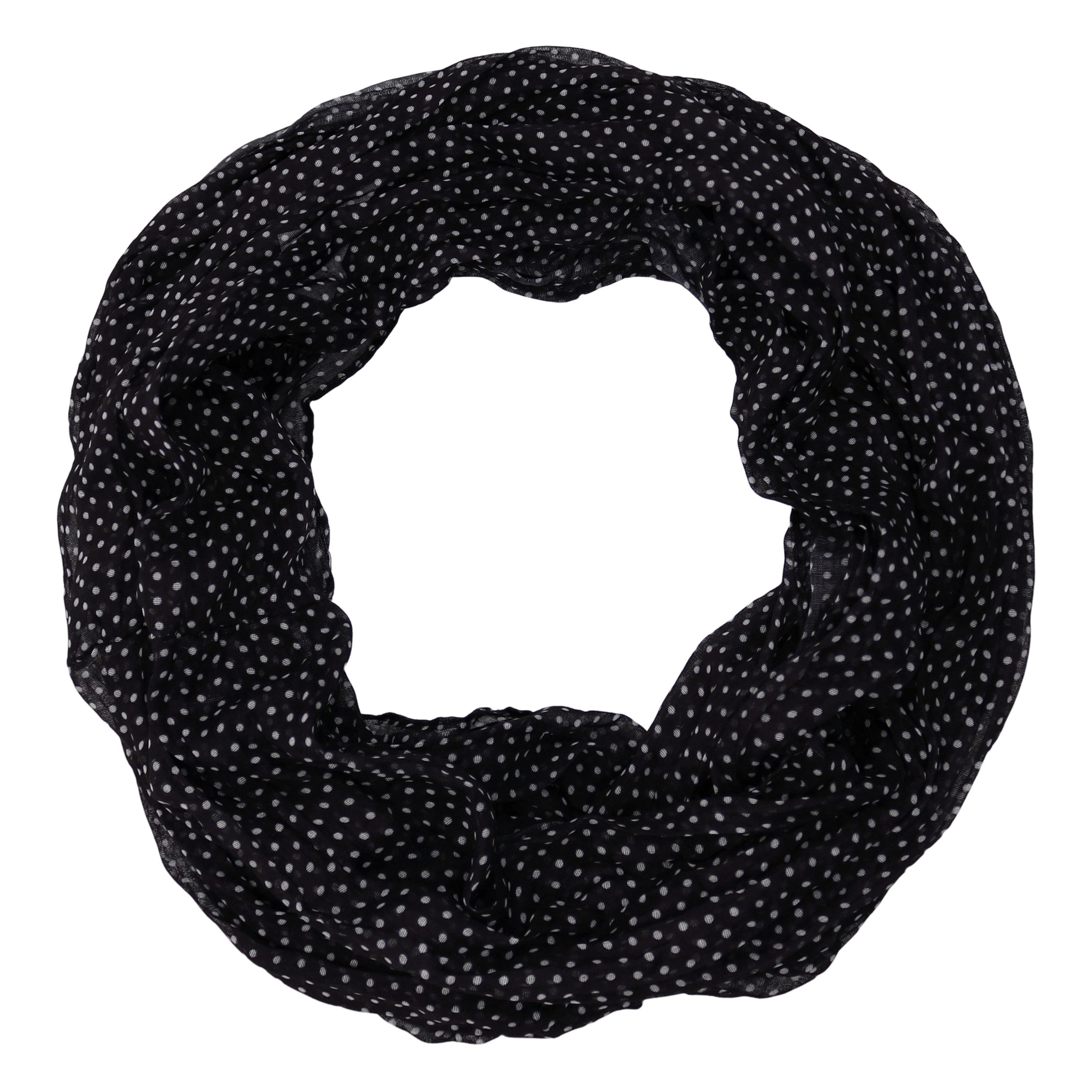 MIRROSI Loop Damen Schal mit Blümchen-Muster Weich, (zweimal um den Hals wickelbar, ca.45x75cm), Damen Halstuch ideal für Frühling, Sommer oder Herbst