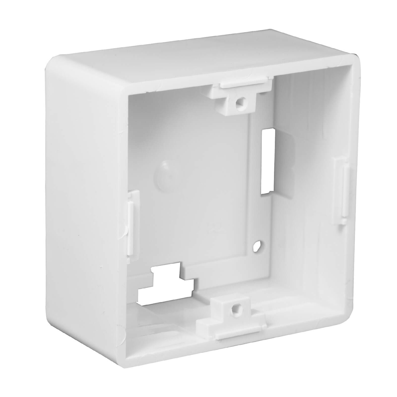 ProfiPatch ProfiPatch Aufputzgehäuse Aufputzrahmen für Netzwerkdose LAN Dose weiß Netzwerk-Adapter