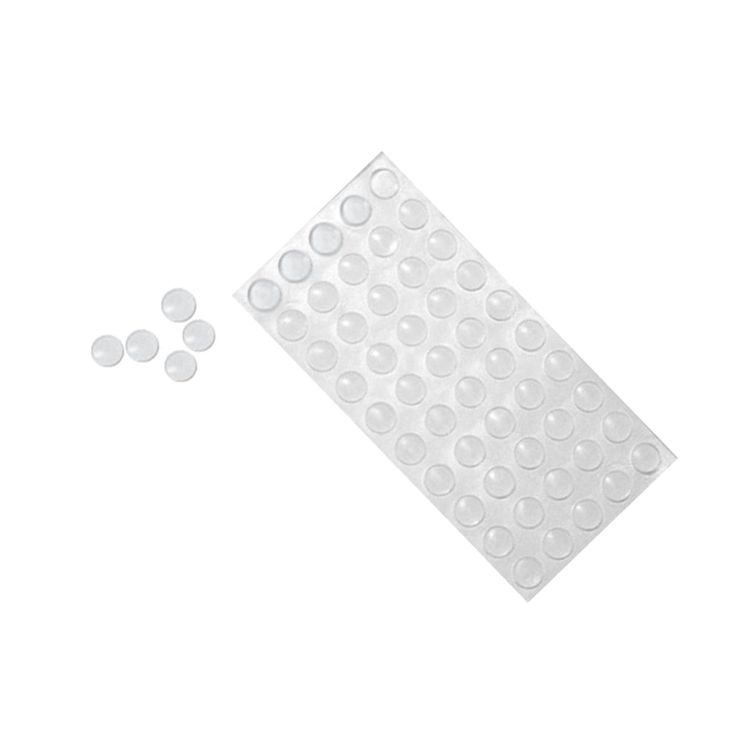 kuechenkonsum Möbelgriff Türanschlagpuffer PU transparent selbstklebend 50 Stück (50-St), Stück auf Palette – Bild 2 von 3