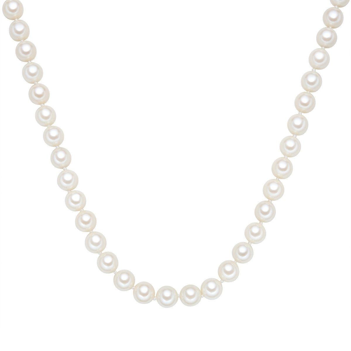 Perlenkette silber
