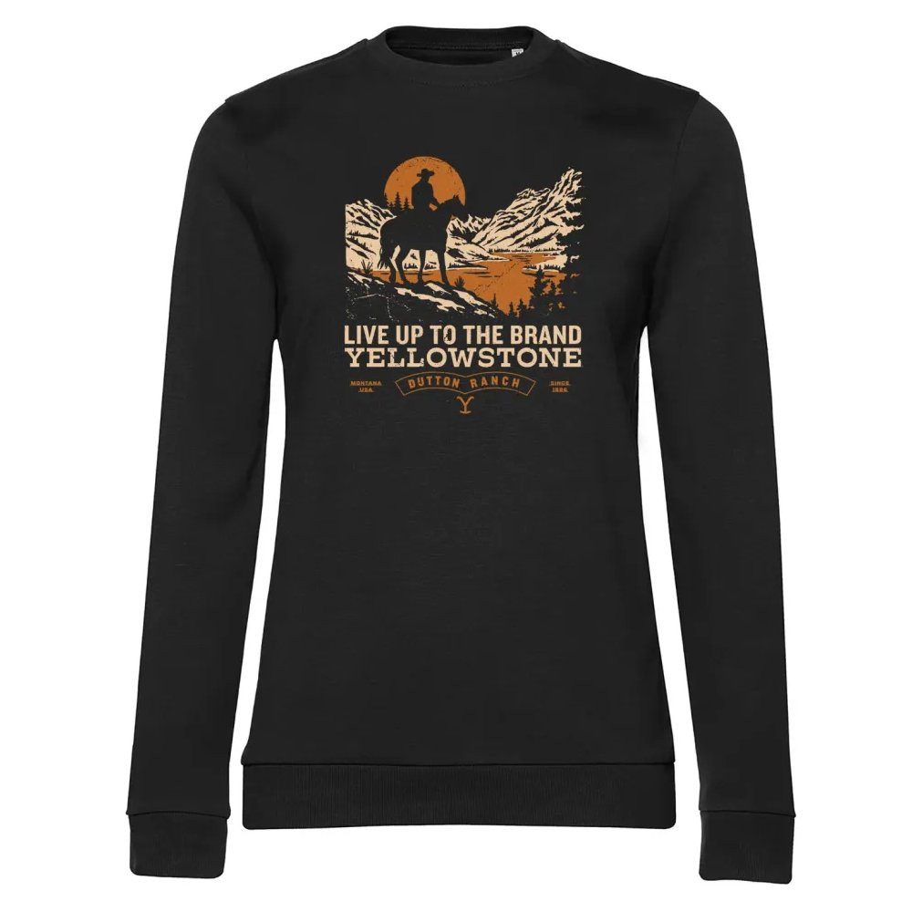 yellowstone Rundhalspullover Live UP TO The Brand Girly Sweatshirt