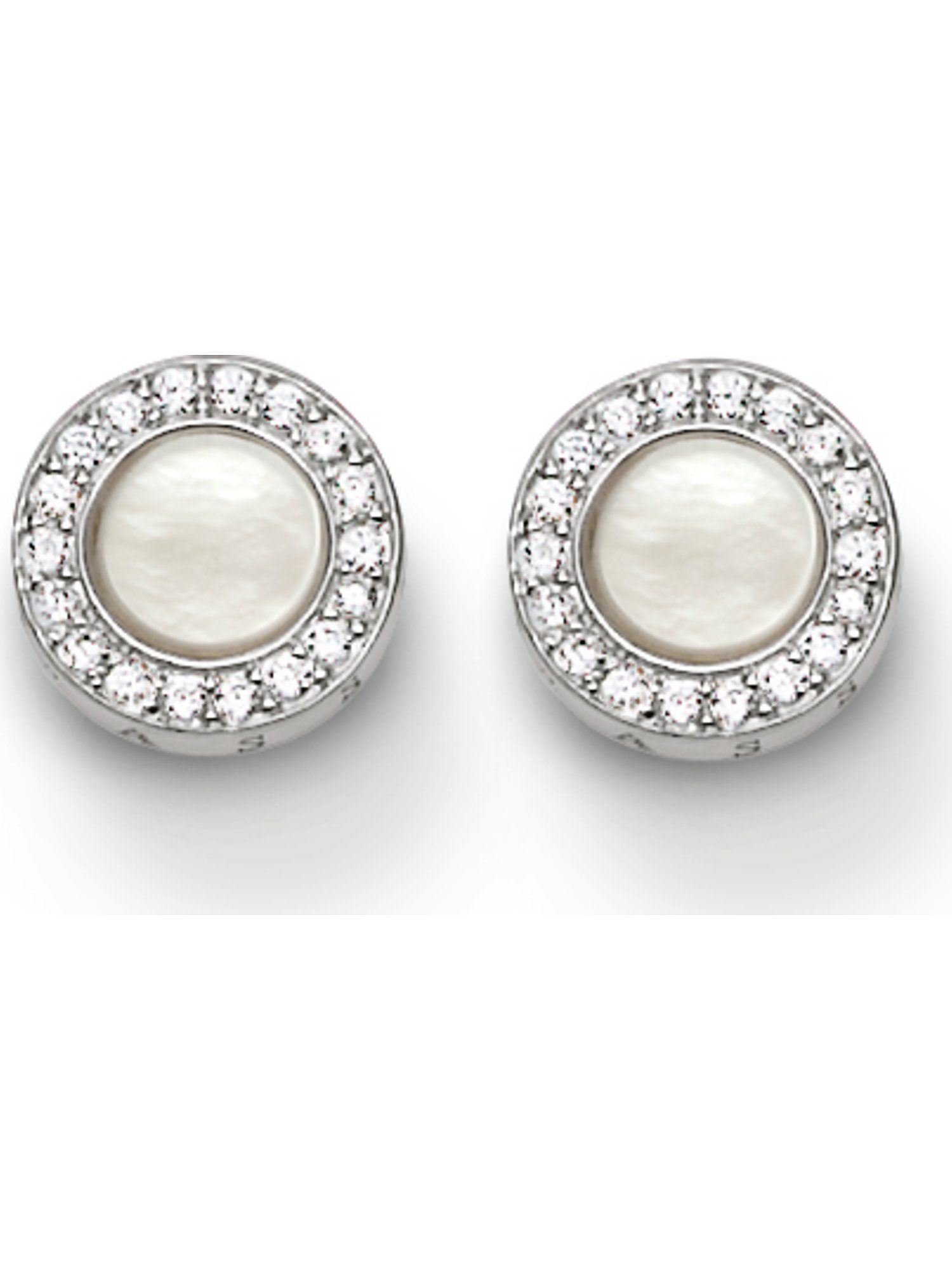 Paar Ohrstecker Thomas Sabo Damen-Ohrstecker 925er Silber Zirkonia