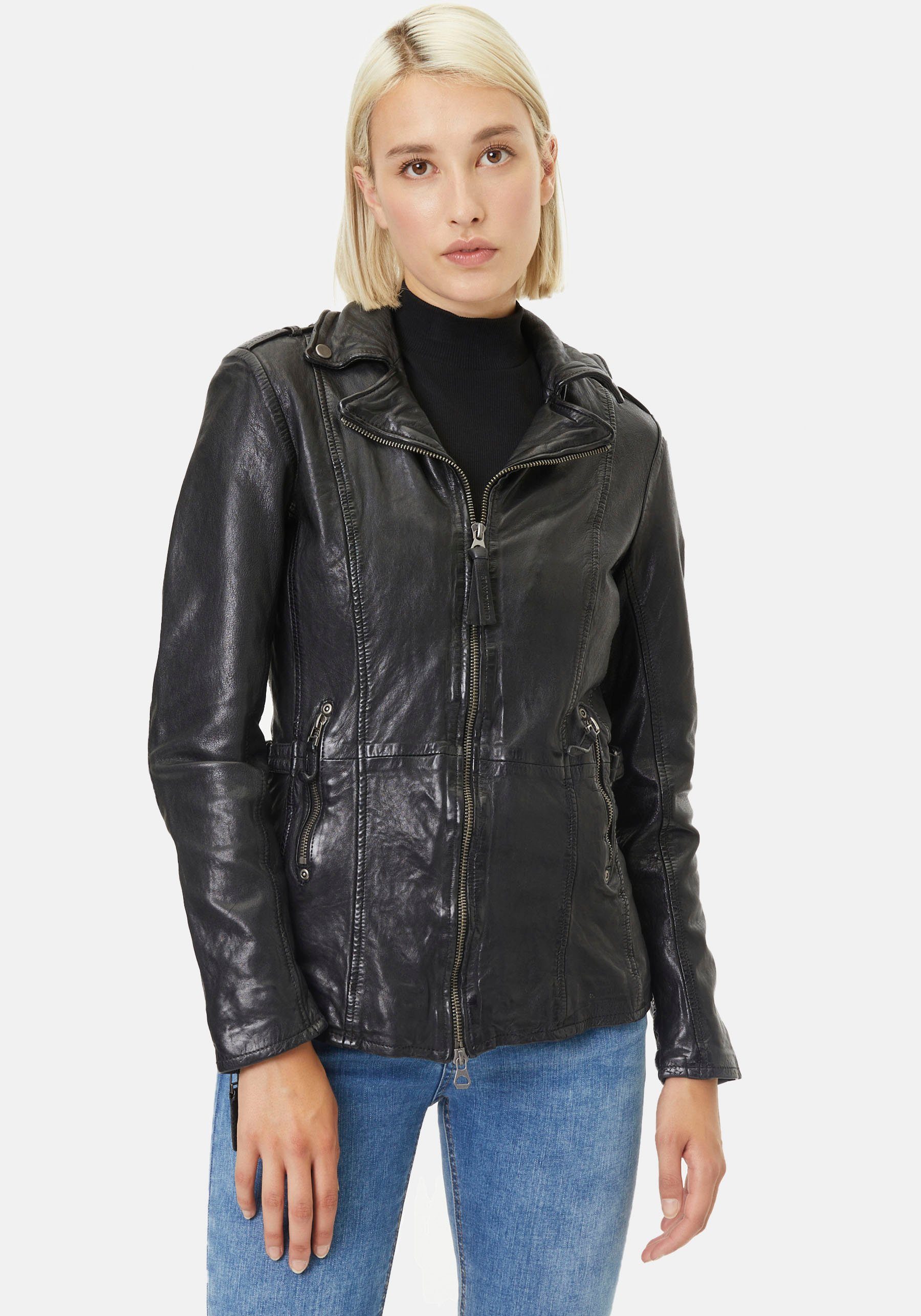 Biker Lederjacke Otto Gipsy Lederjacke Damen Zalando Gipsy Leather
